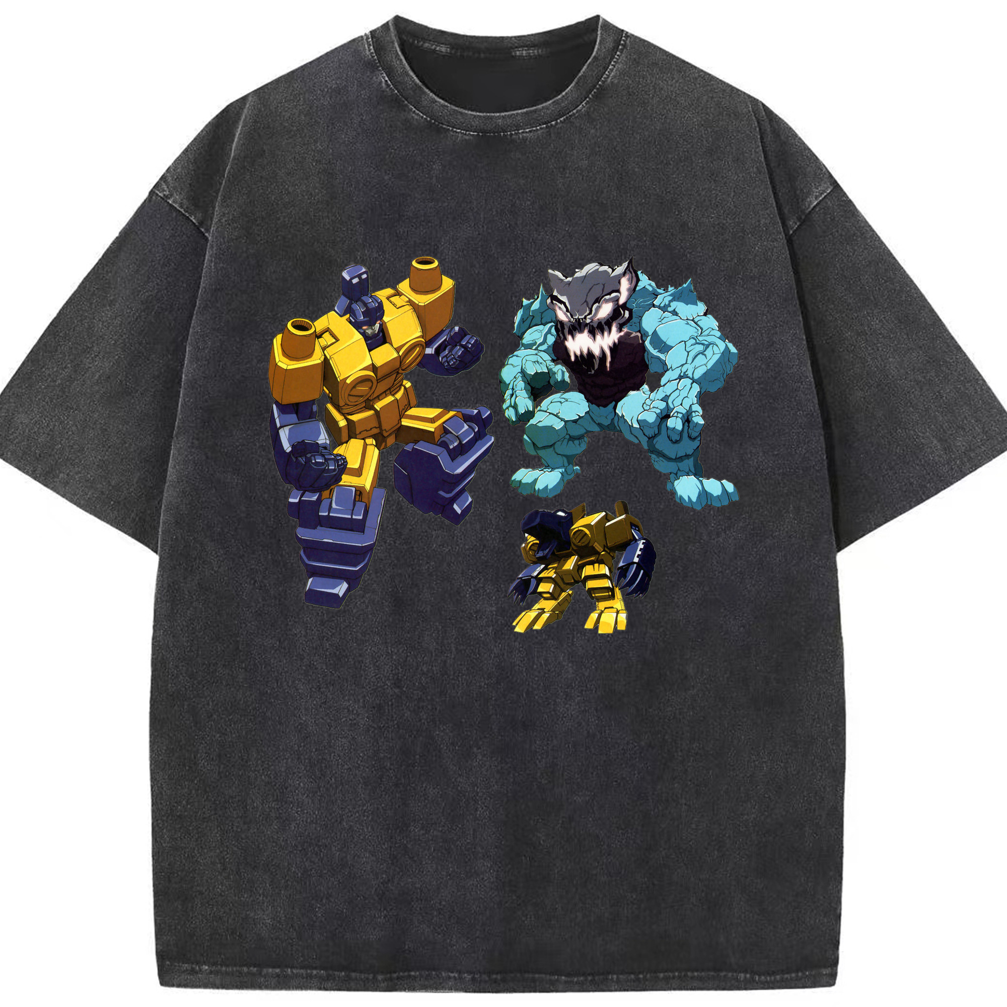 （画像用）  綿100% ヴィンテージ風 半袖Tシャツ（フロントプリント）