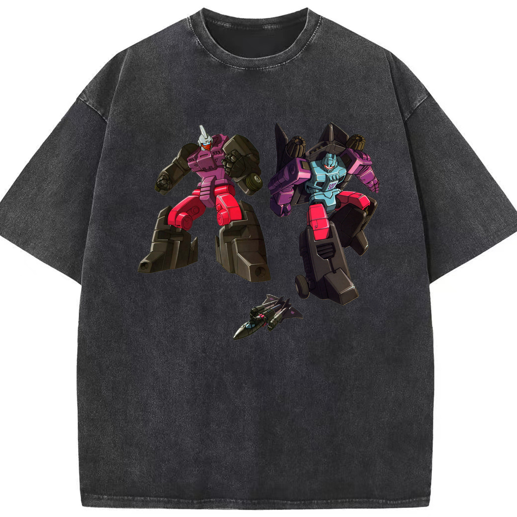 （画像用）  綿100% ヴィンテージ風 半袖Tシャツ（フロントプリント）
