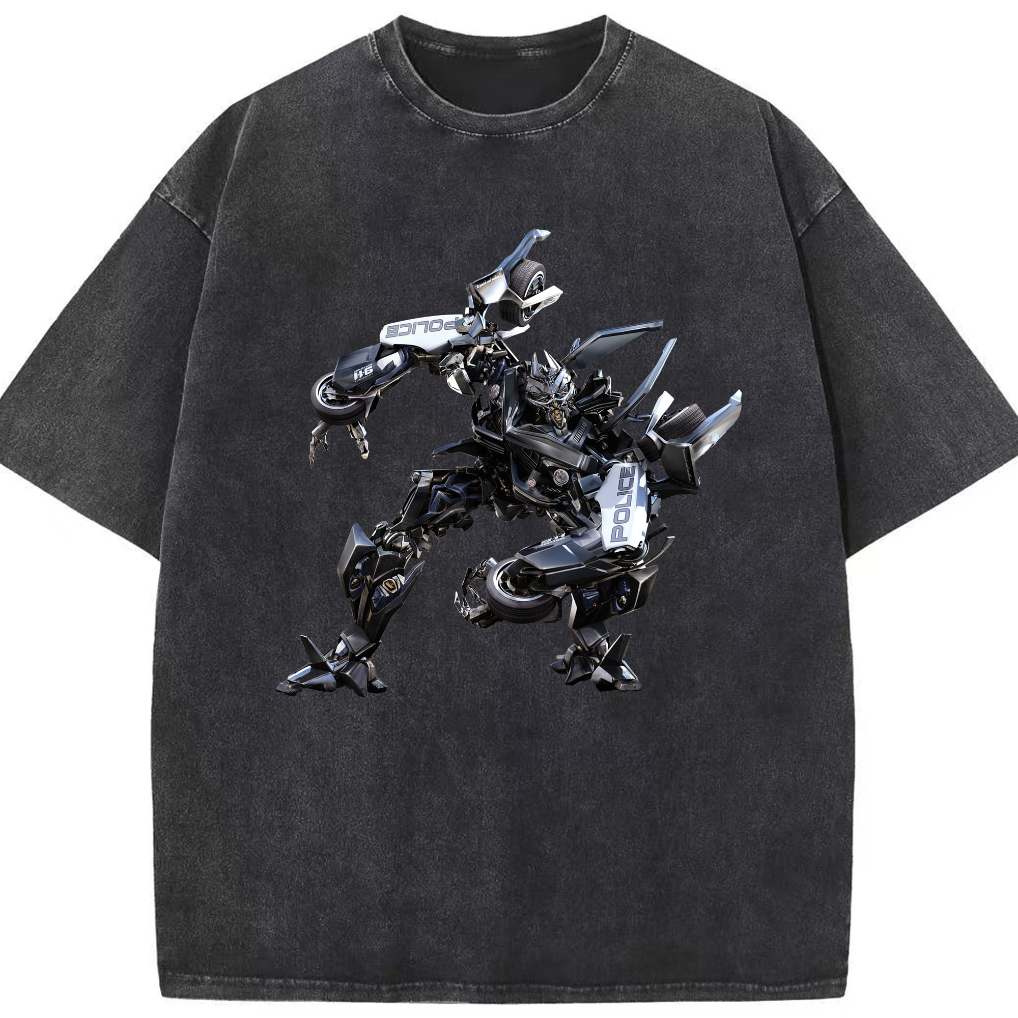 （画像用）  綿100% ヴィンテージ風 半袖Tシャツ（フロントプリント）