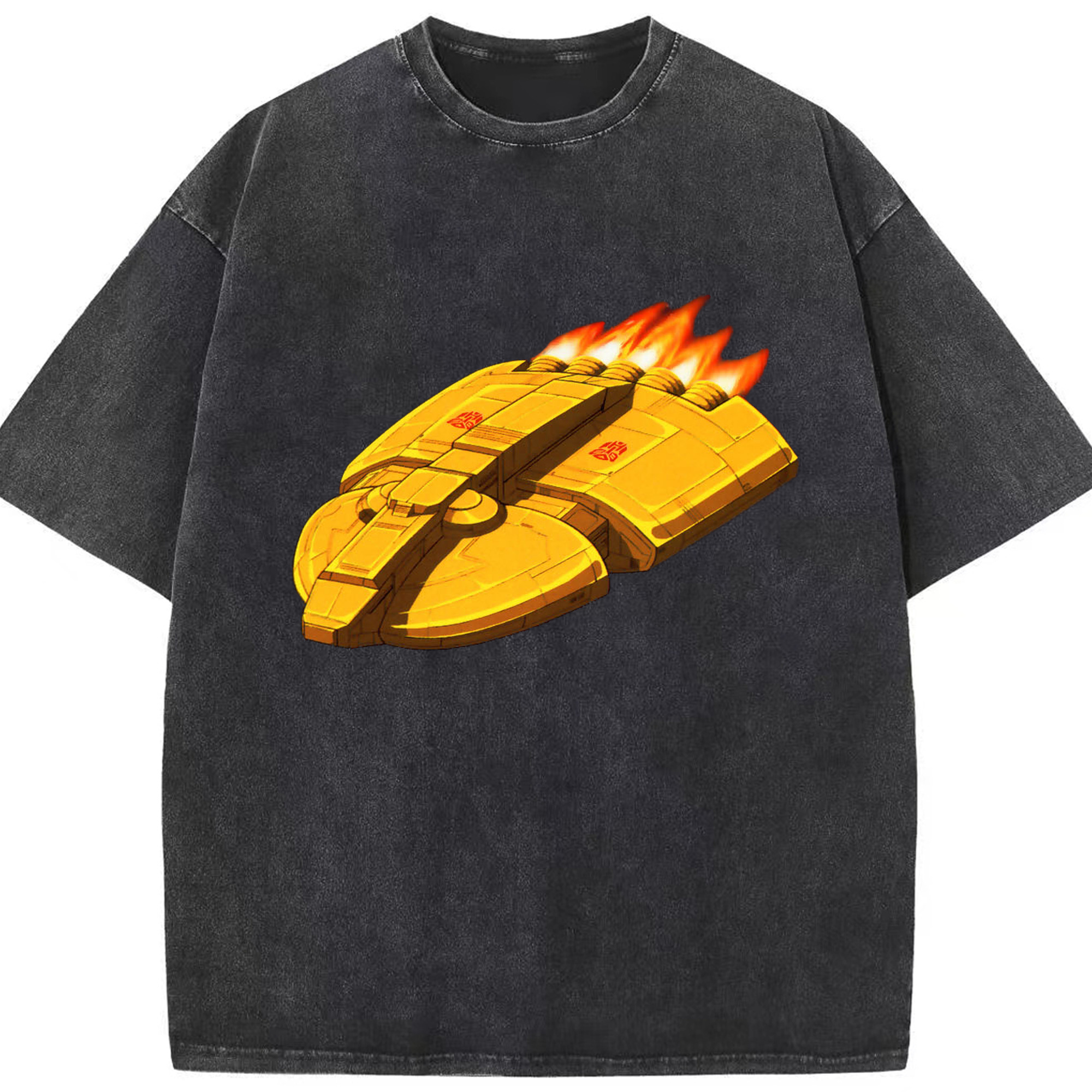 （画像用）  綿100% ヴィンテージ風 半袖Tシャツ（フロントプリント）
