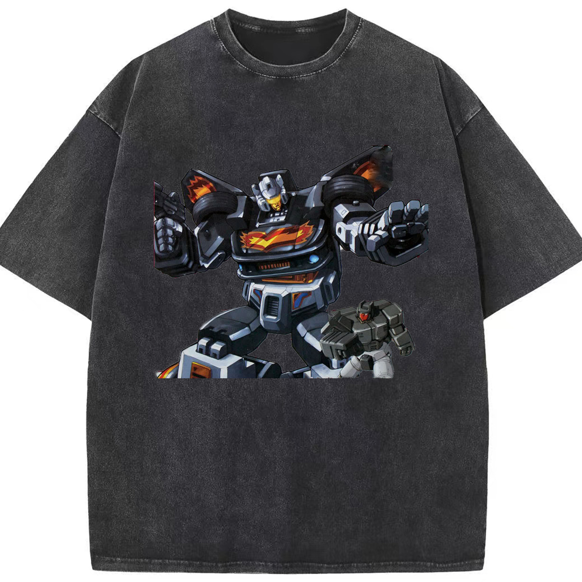 （画像用）  綿100% ヴィンテージ風 半袖Tシャツ（フロントプリント）