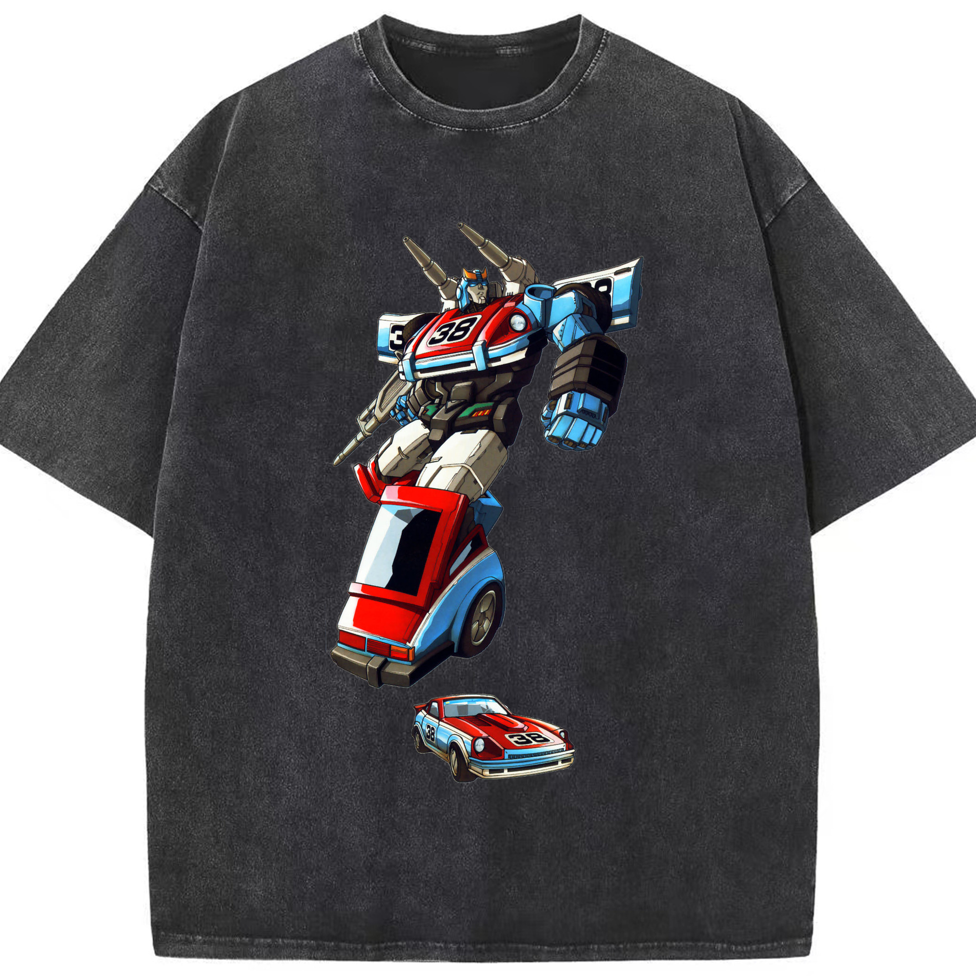 （画像用）  綿100% ヴィンテージ風 半袖Tシャツ（フロントプリント）