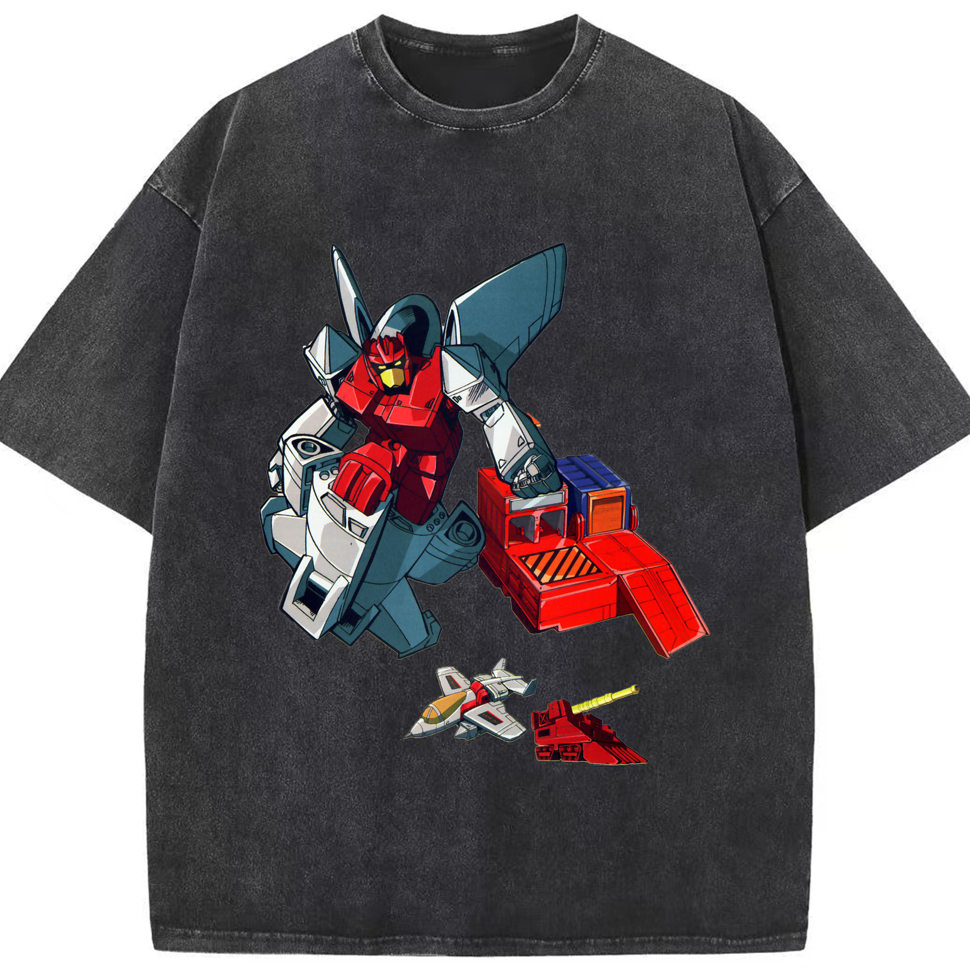 （画像用）  綿100% ヴィンテージ風 半袖Tシャツ（フロントプリント）