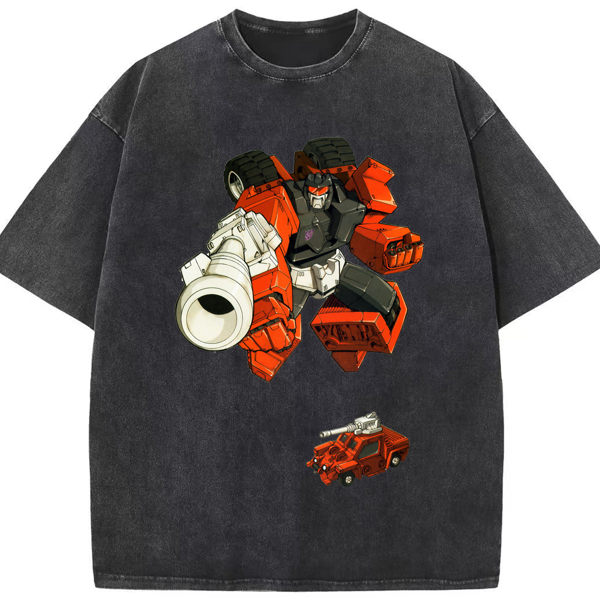 （画像用）  綿100% ヴィンテージ風 半袖Tシャツ（フロントプリント）