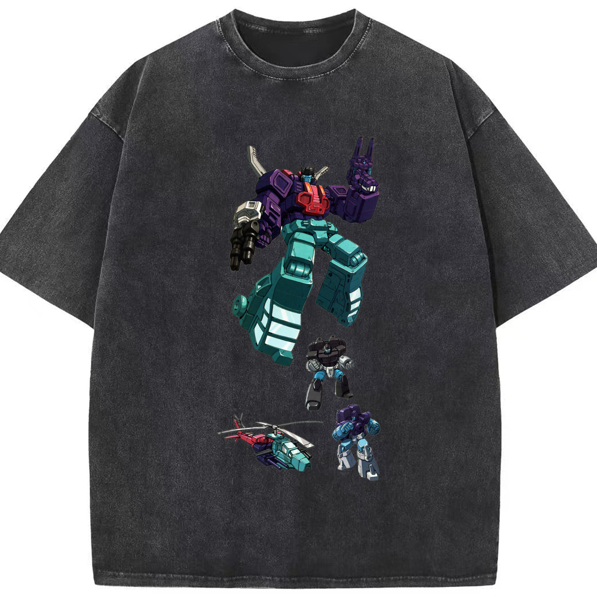 （画像用）  綿100% ヴィンテージ風 半袖Tシャツ（フロントプリント）