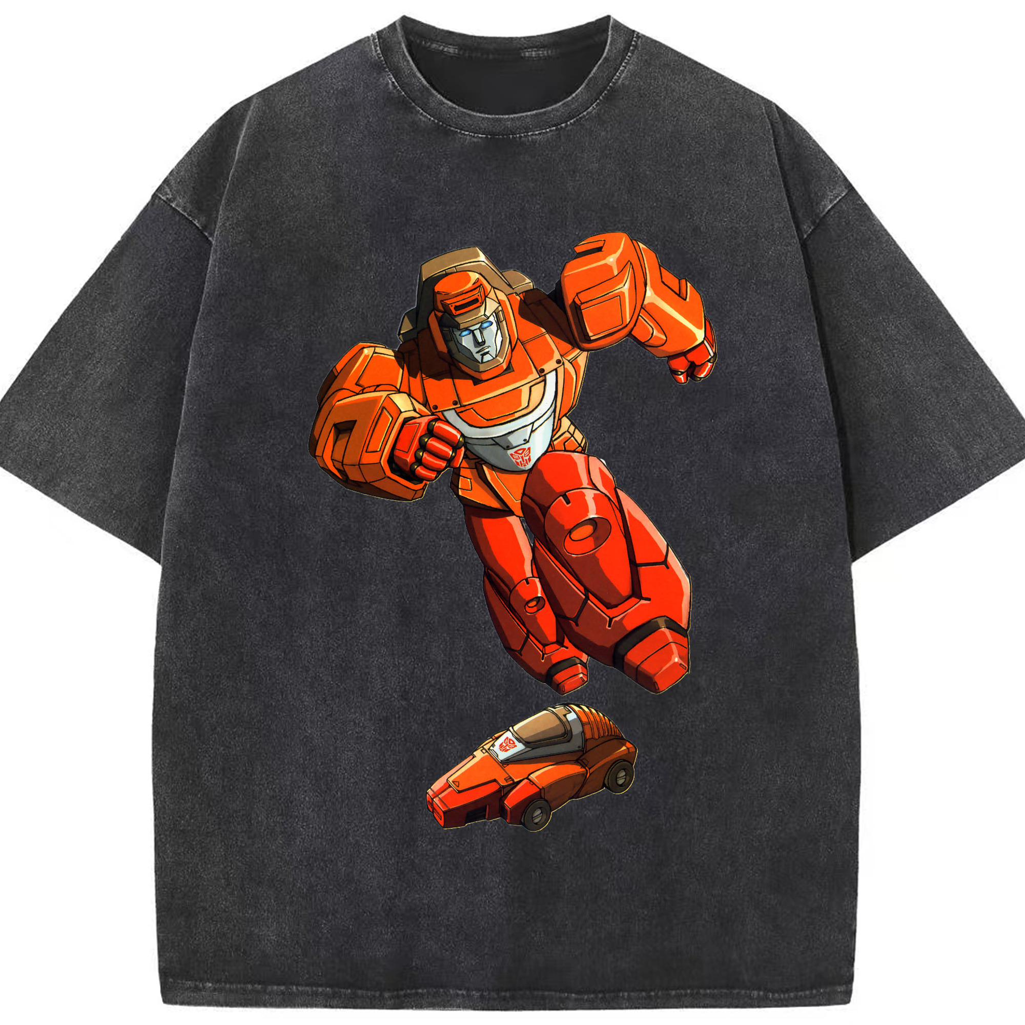 （画像用）  綿100% ヴィンテージ風 半袖Tシャツ（フロントプリント）