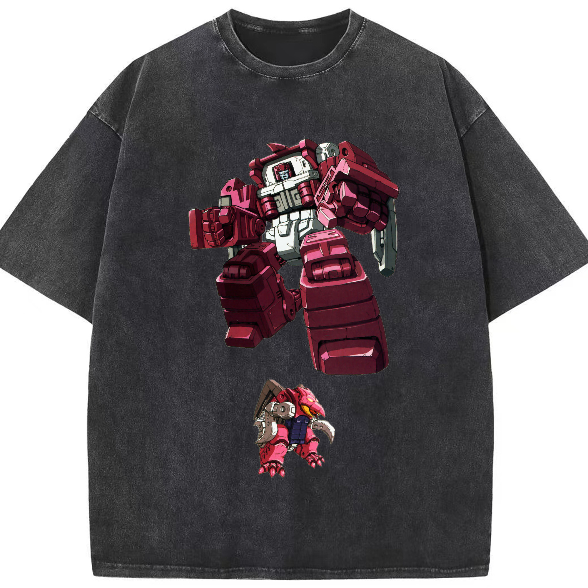 （画像用）  綿100% ヴィンテージ風 半袖Tシャツ（フロントプリント）