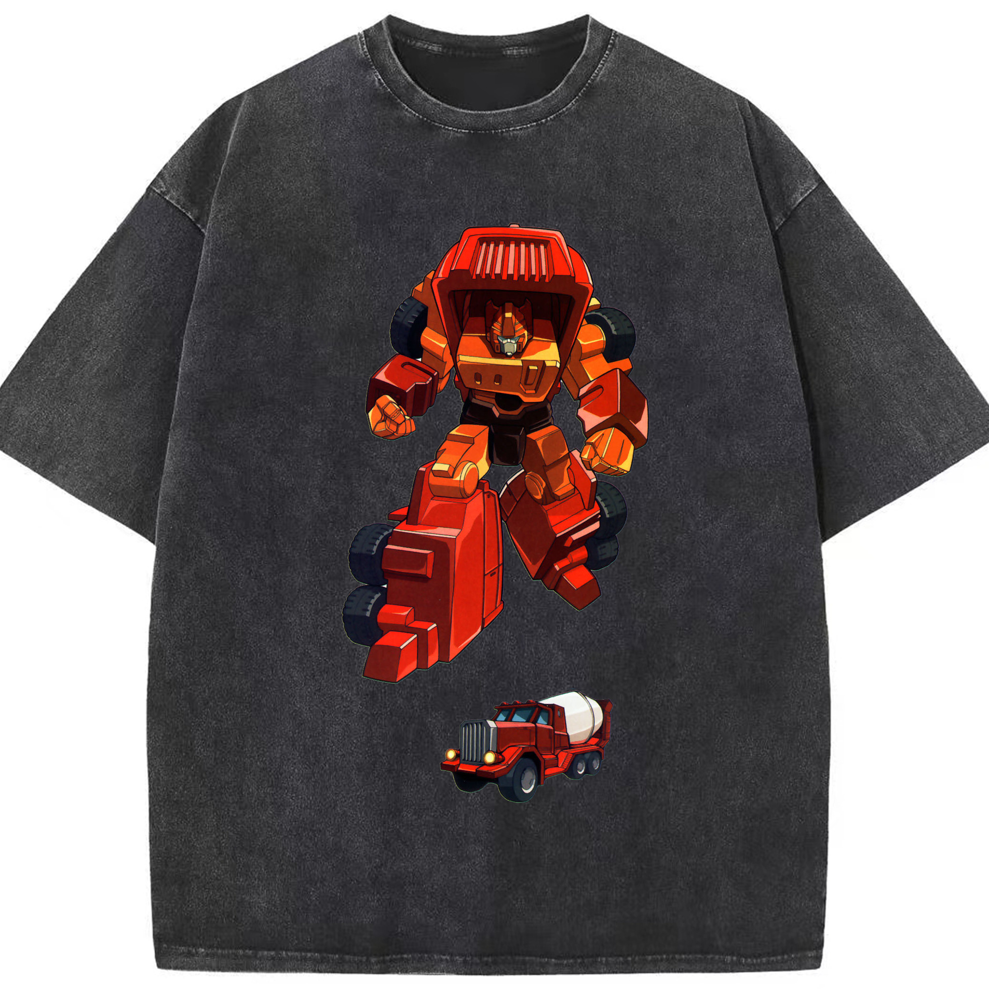 （画像用）  綿100% ヴィンテージ風 半袖Tシャツ（フロントプリント）