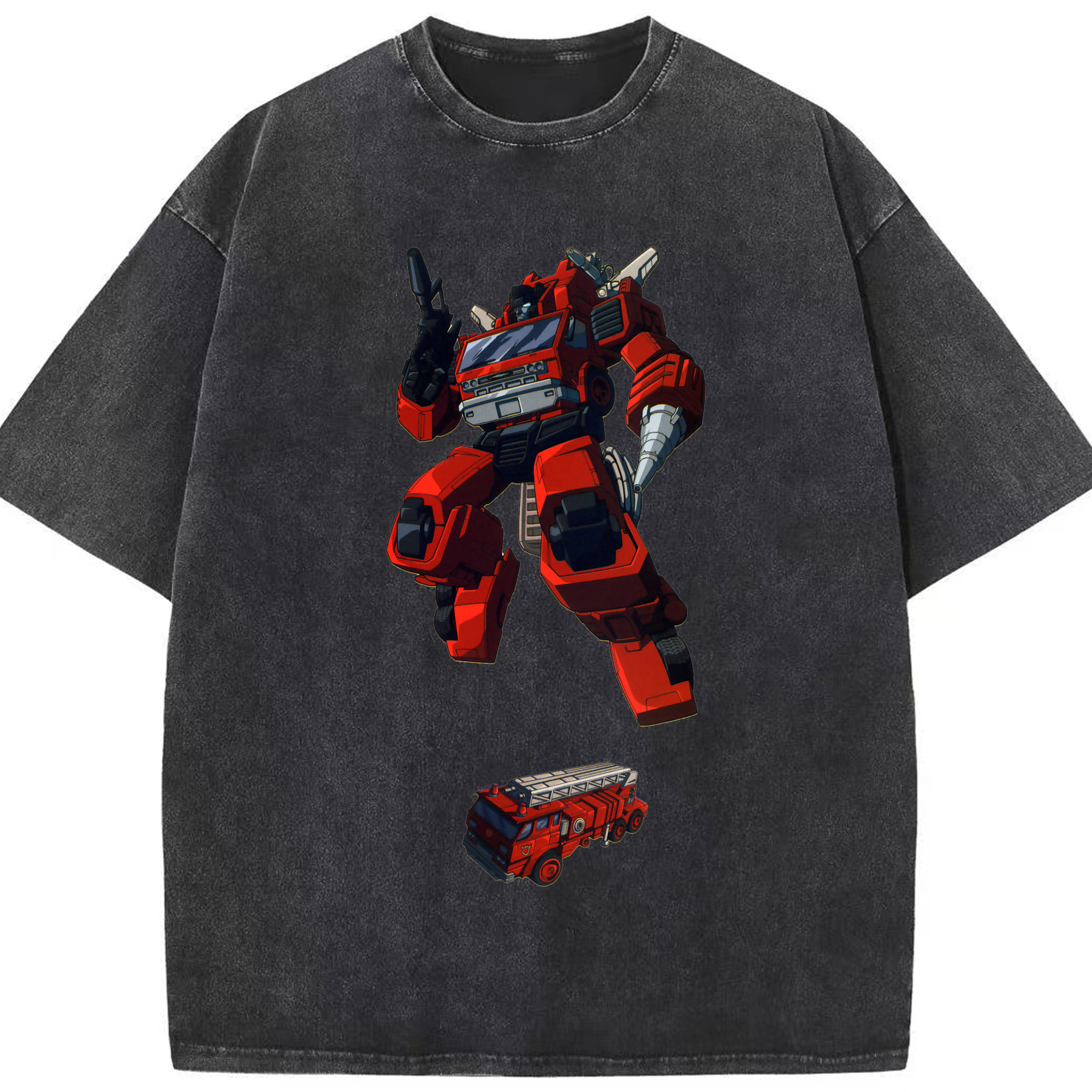 （画像用）  綿100% ヴィンテージ風 半袖Tシャツ（フロントプリント）