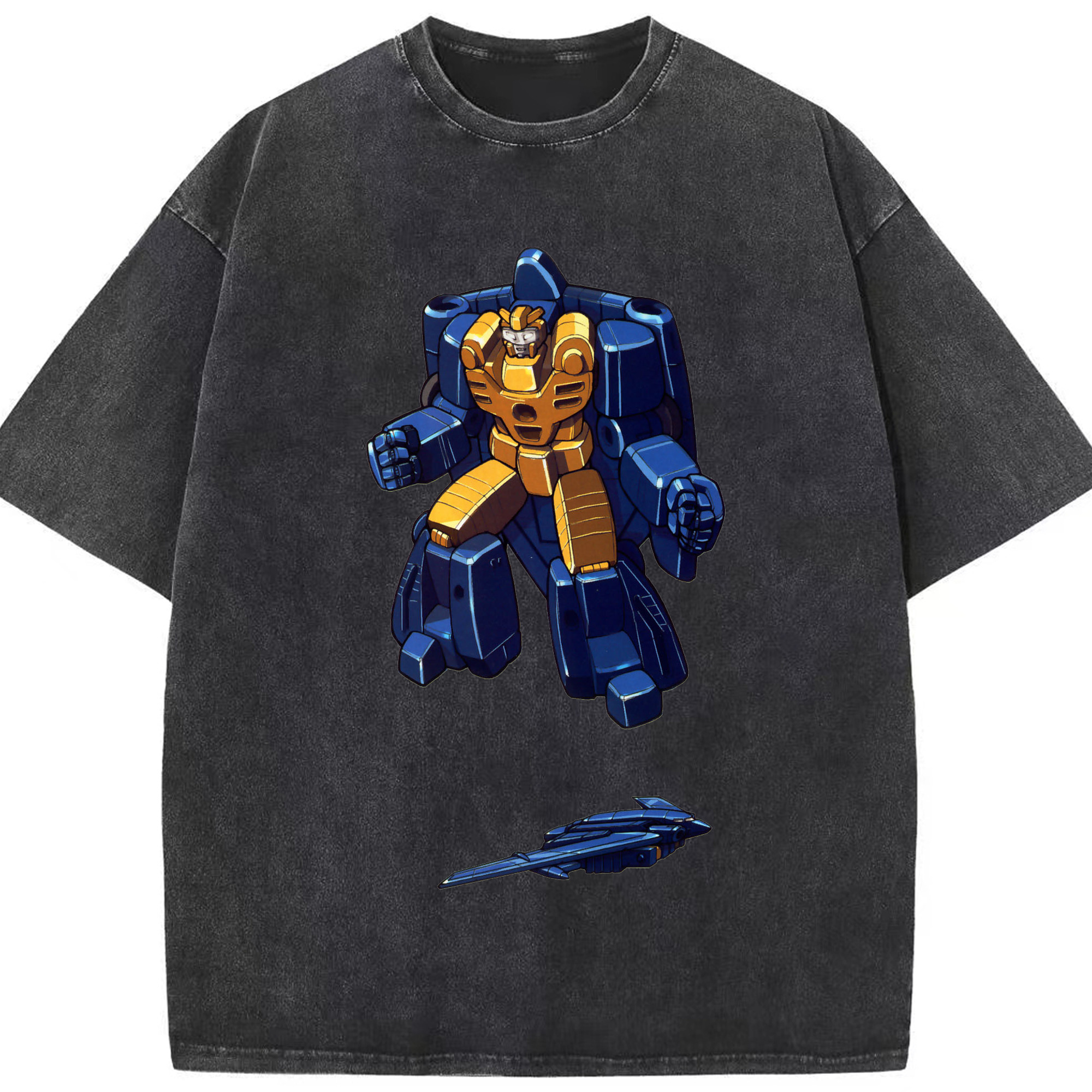 （画像用）  綿100% ヴィンテージ風 半袖Tシャツ（フロントプリント）
