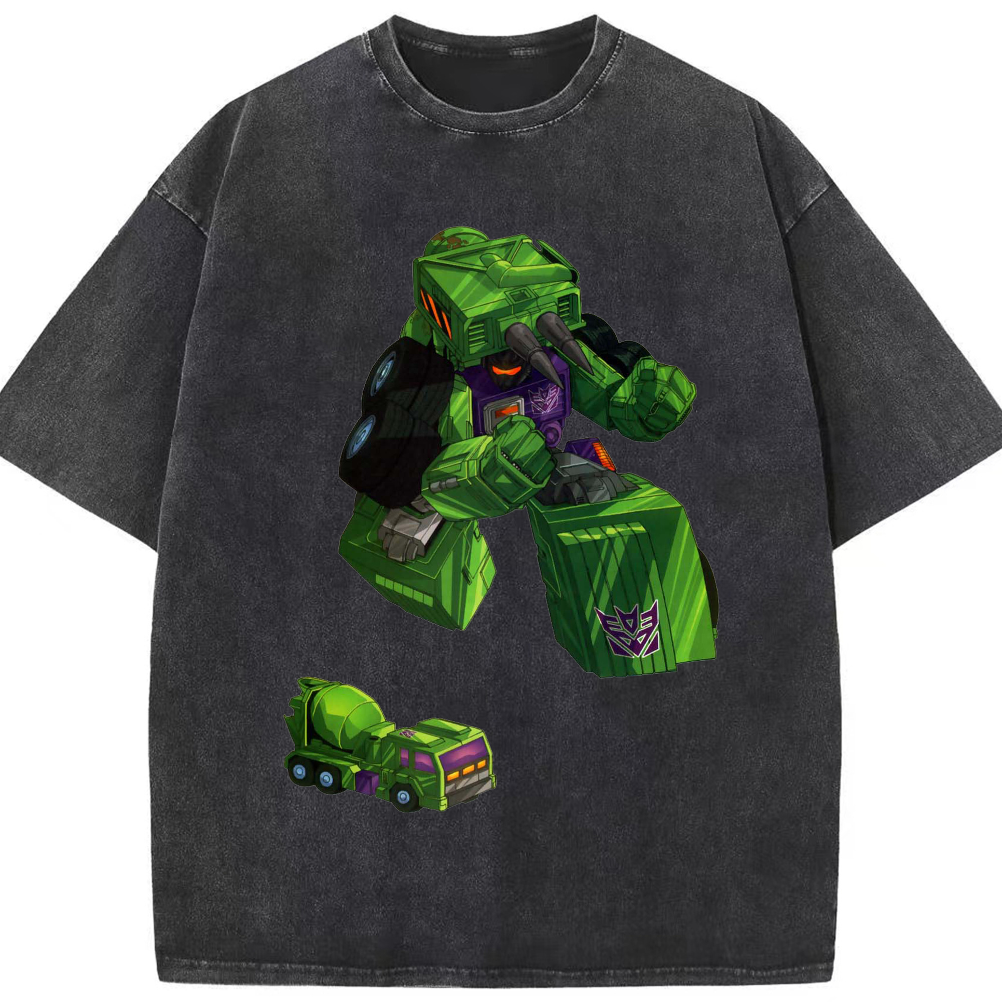 （画像用）  綿100% ヴィンテージ風 半袖Tシャツ（フロントプリント）