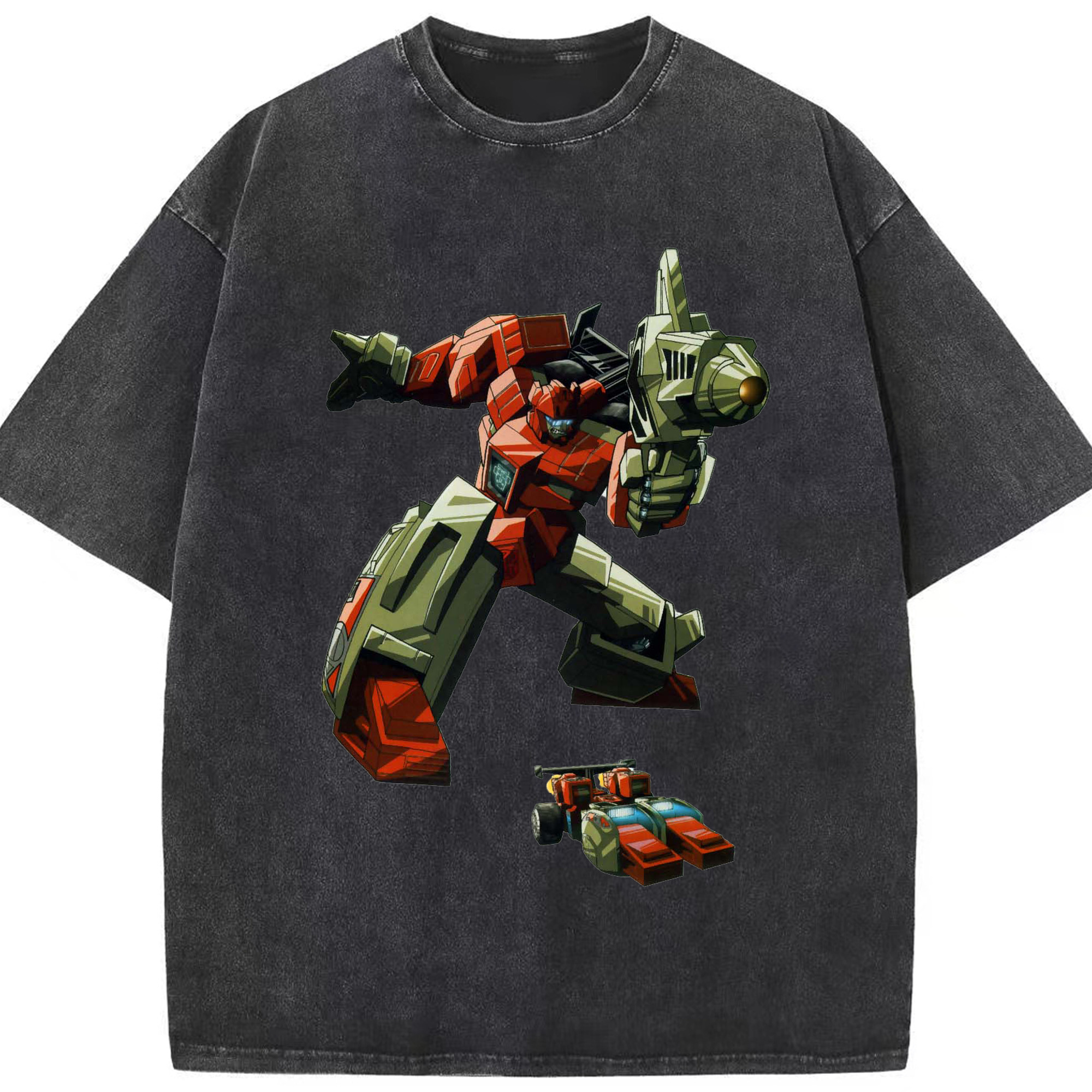 （画像用）  綿100% ヴィンテージ風 半袖Tシャツ（フロントプリント）