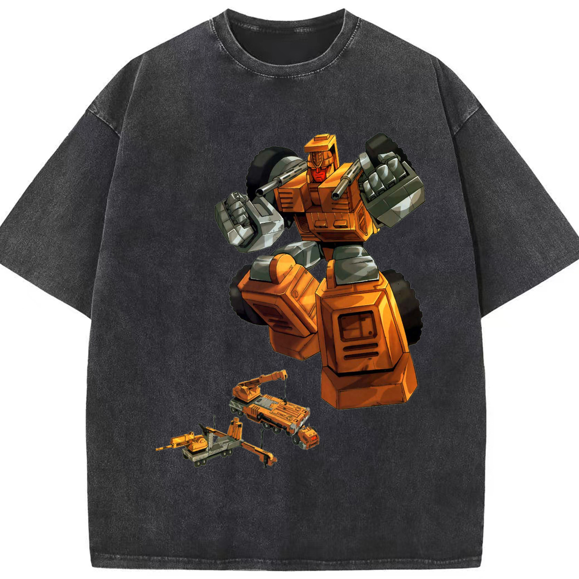 （画像用）  綿100% ヴィンテージ風 半袖Tシャツ（フロントプリント）