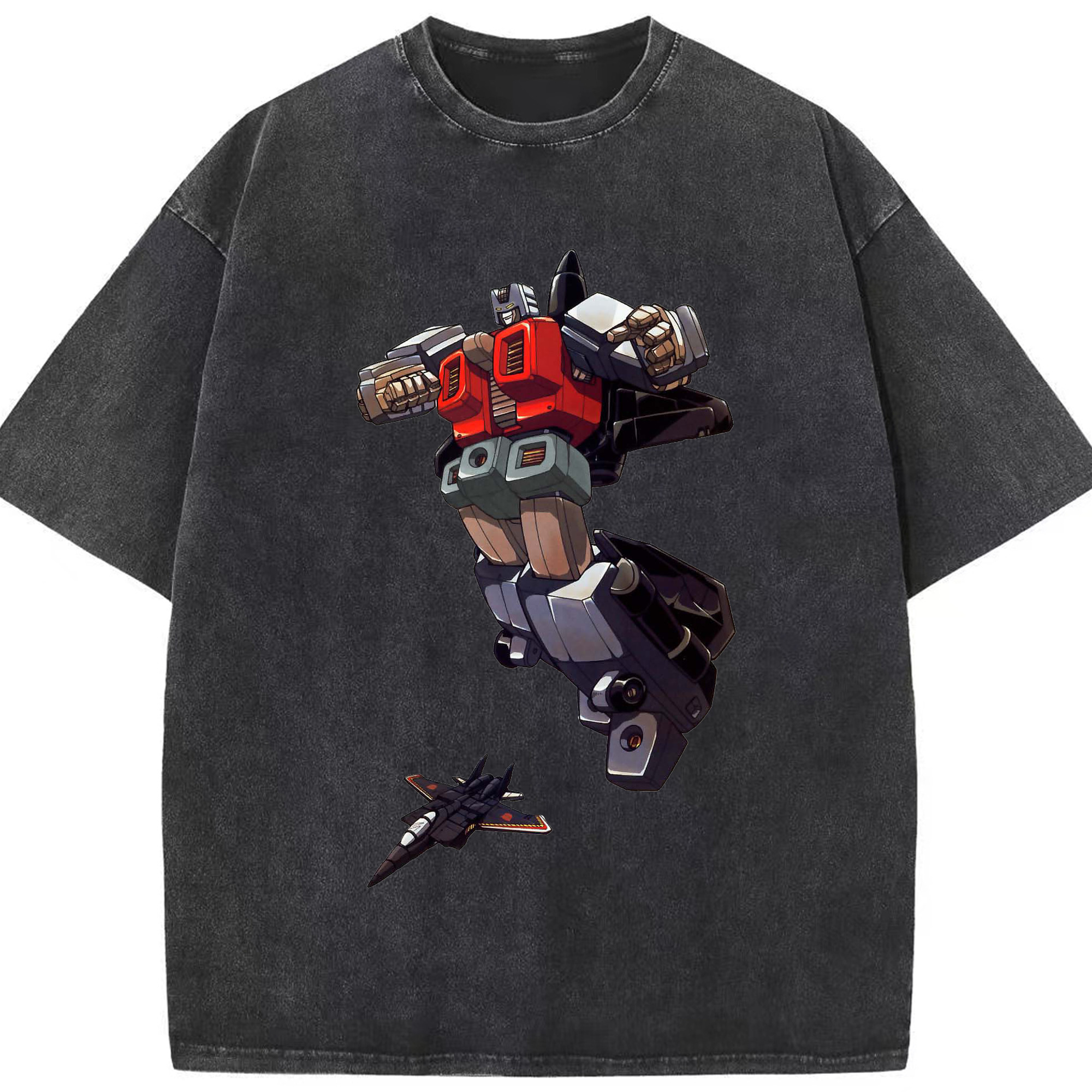 （画像用）  綿100% ヴィンテージ風 半袖Tシャツ（フロントプリント）