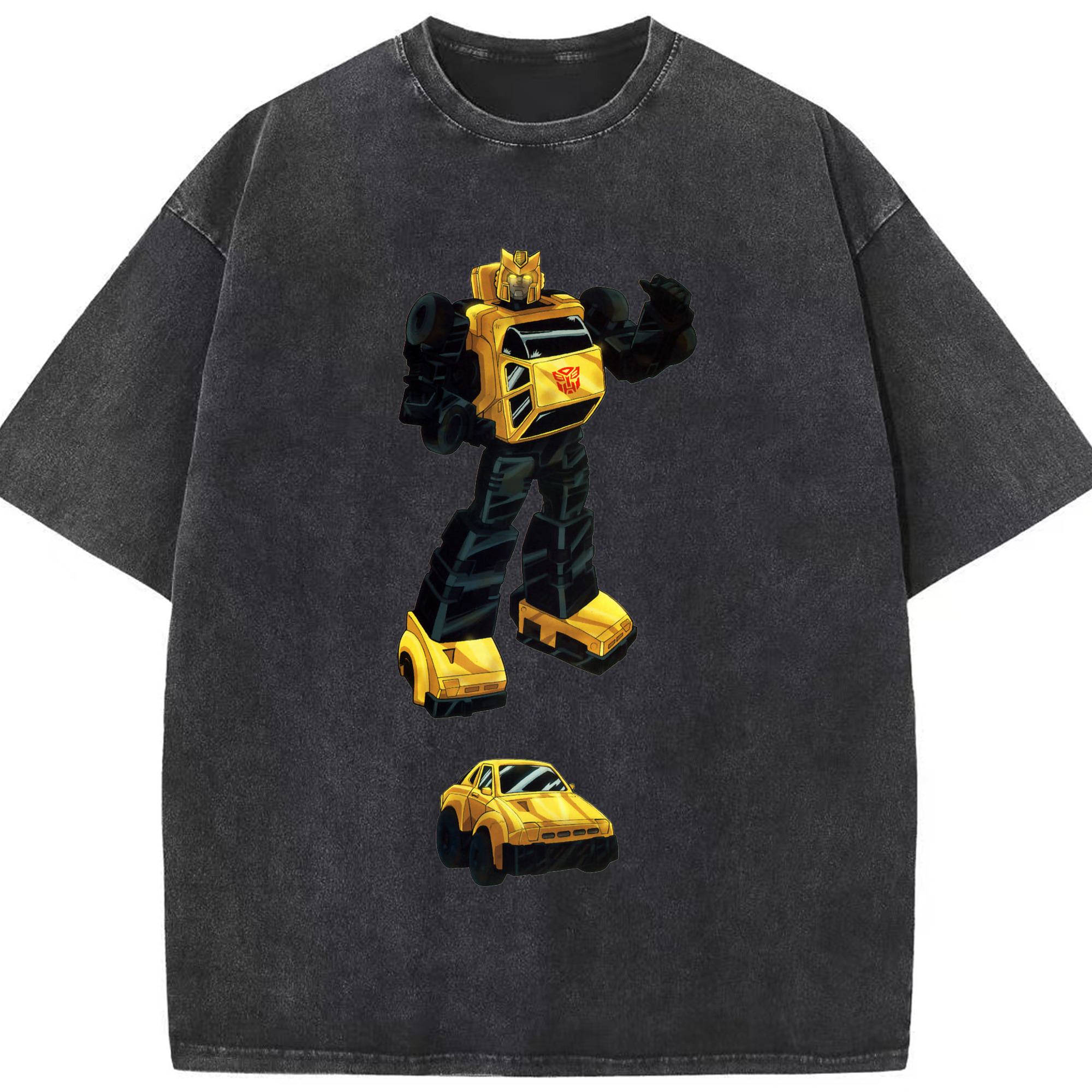 （画像用）  綿100% ヴィンテージ風 半袖Tシャツ（フロントプリント）