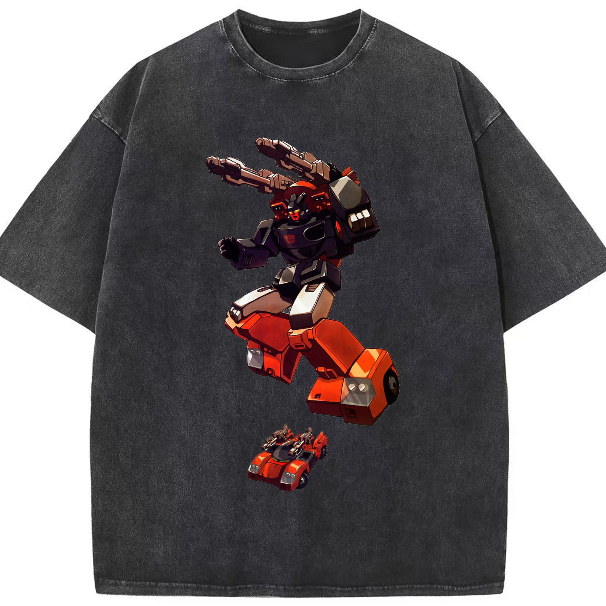 （画像用）  綿100% ヴィンテージ風 半袖Tシャツ（フロントプリント）