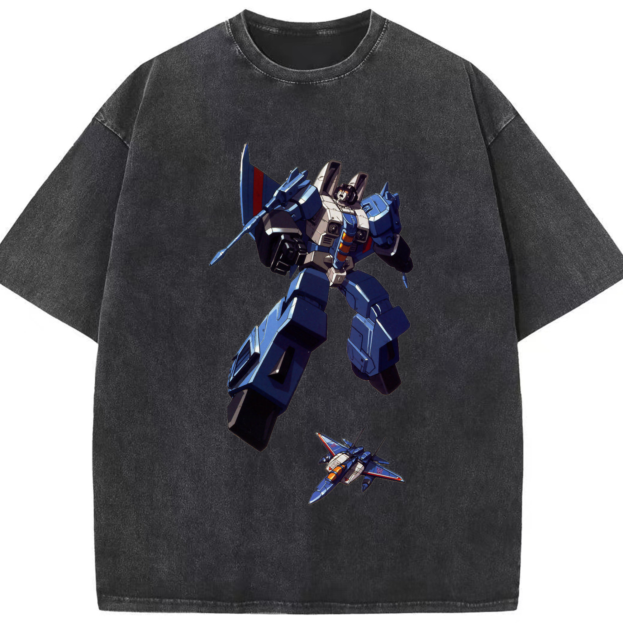 （画像用）  綿100% ヴィンテージ風 半袖Tシャツ（フロントプリント）