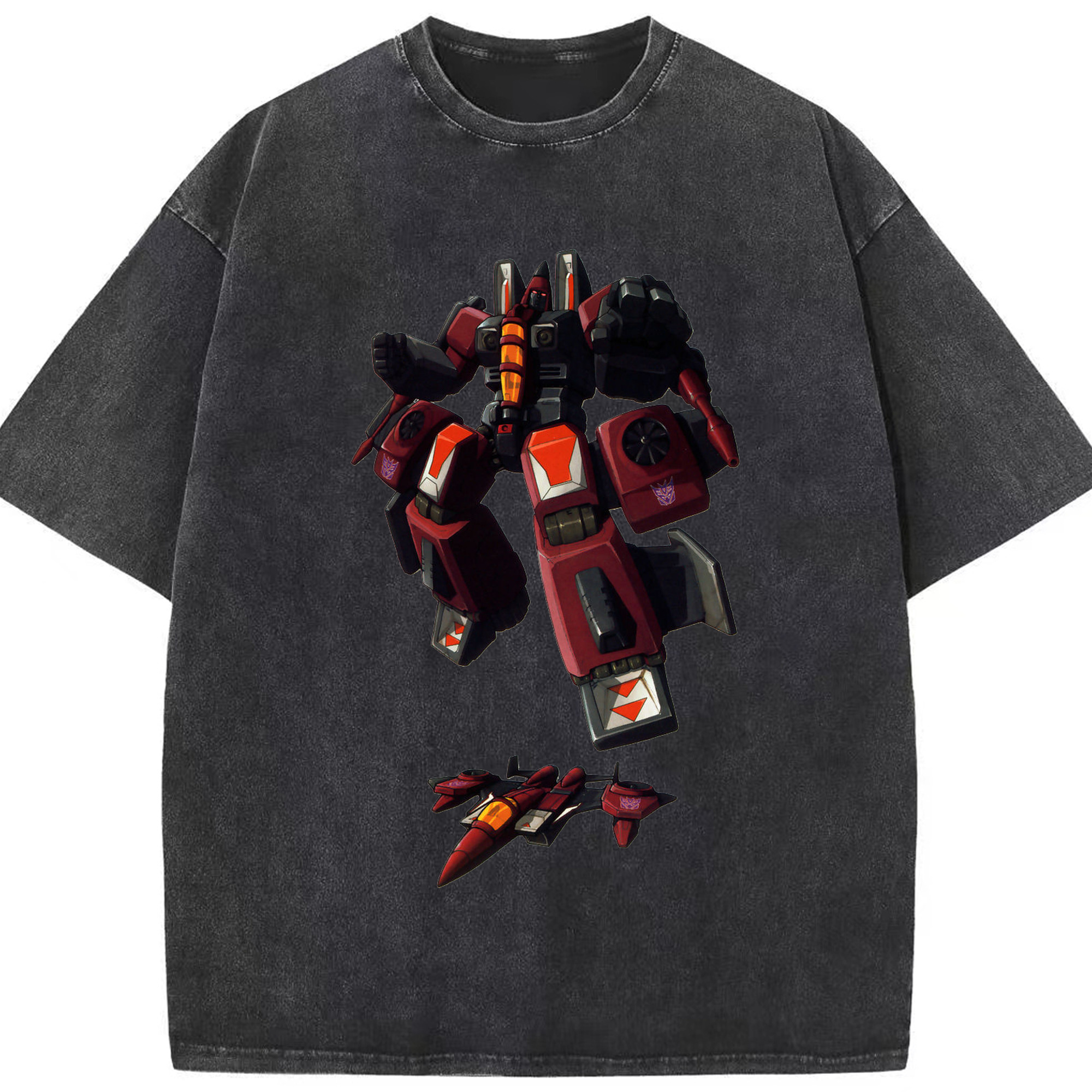 （画像用）  綿100% ヴィンテージ風 半袖Tシャツ（フロントプリント）
