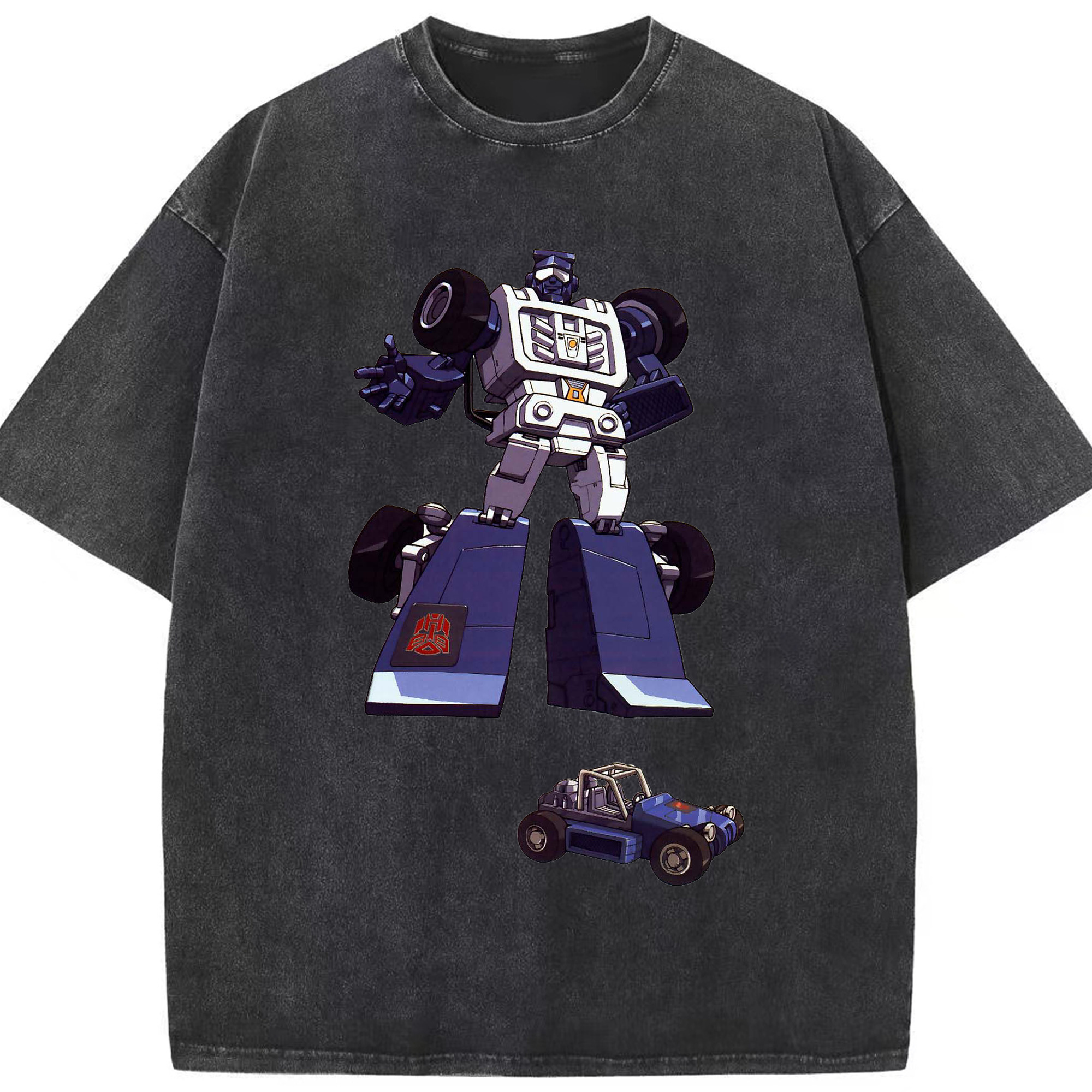 （画像用）  綿100% ヴィンテージ風 半袖Tシャツ（フロントプリント）