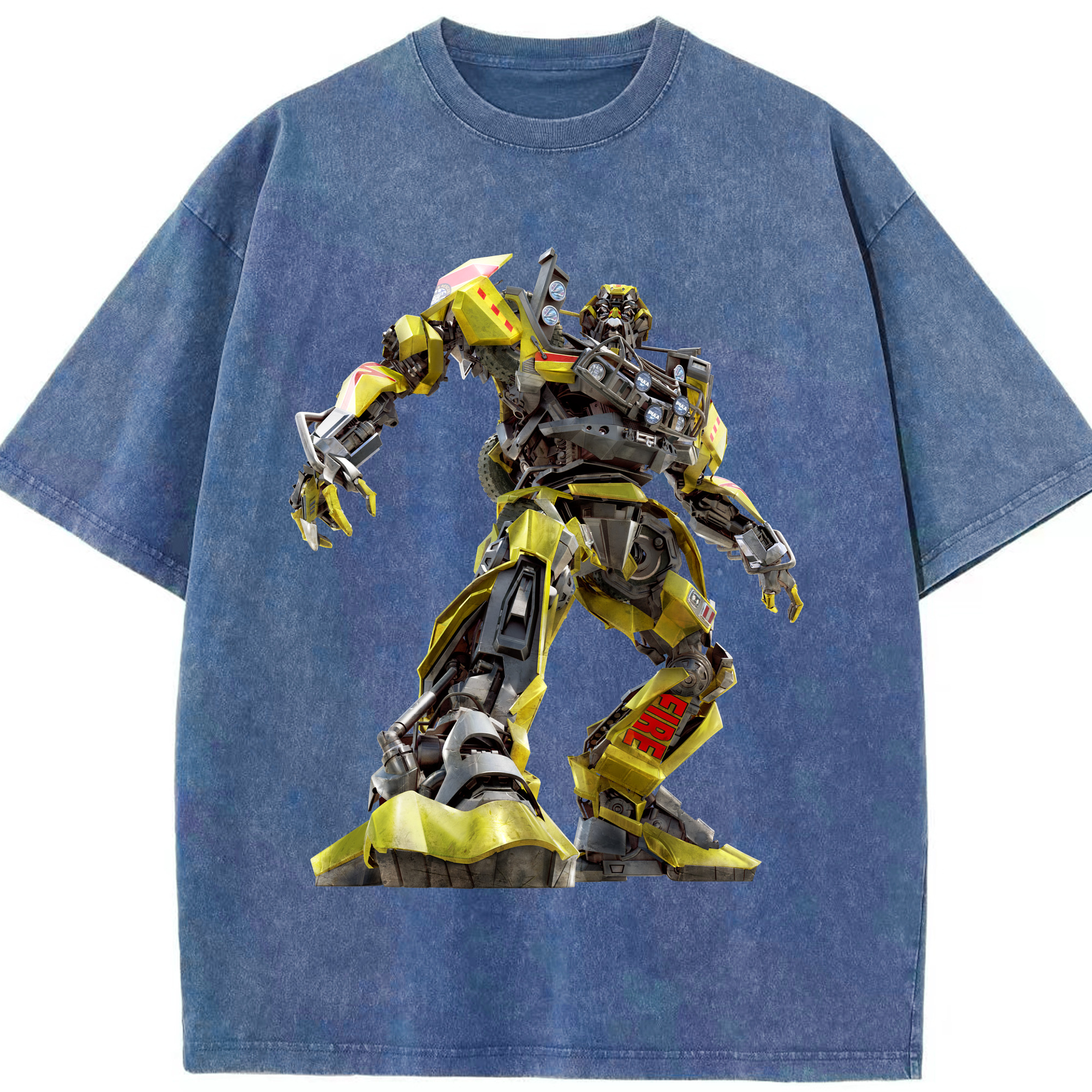 （画像用）  綿100% ヴィンテージ風 半袖Tシャツ（フロントプリント）