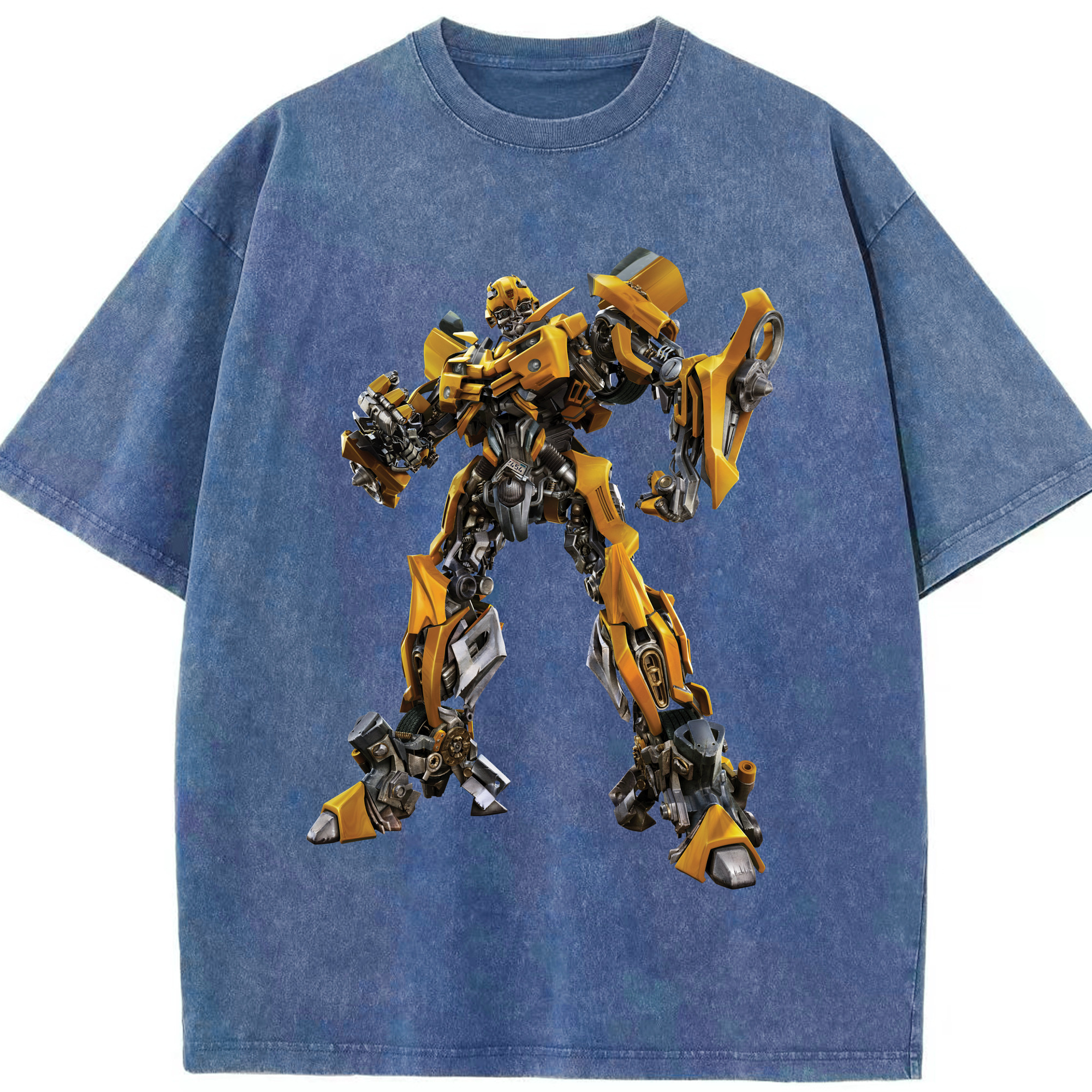 （画像用）  綿100% ヴィンテージ風 半袖Tシャツ（フロントプリント）