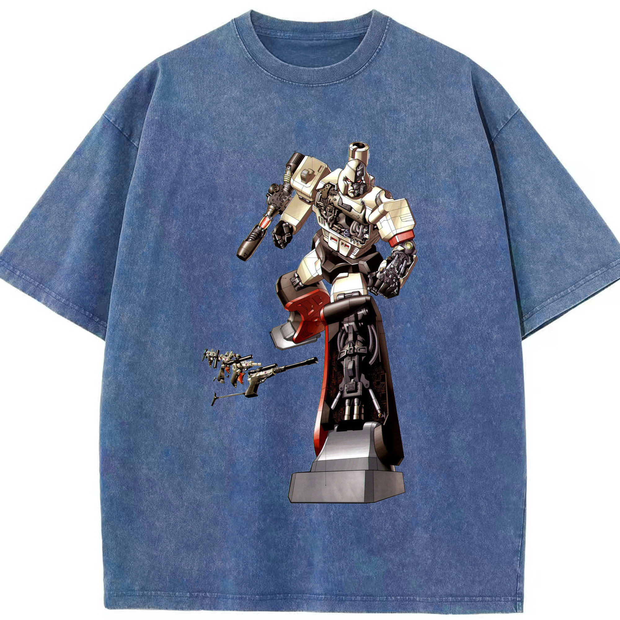 （画像用）  綿100% ヴィンテージ風 半袖Tシャツ（フロントプリント）