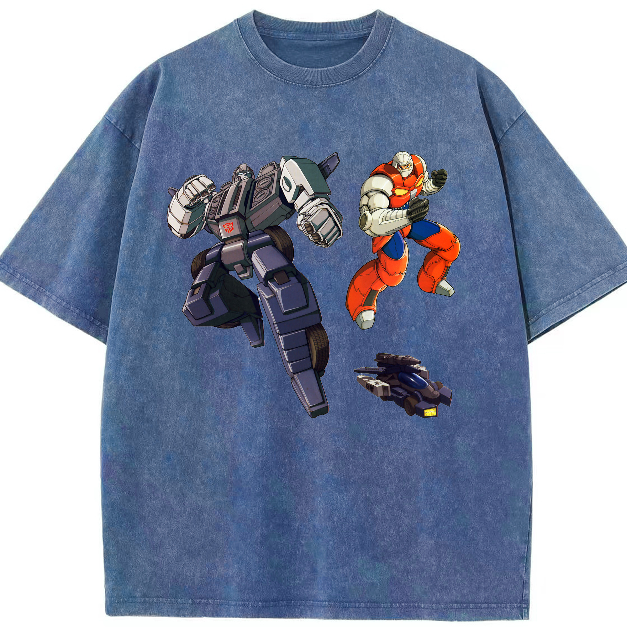 （画像用）  綿100% ヴィンテージ風 半袖Tシャツ（フロントプリント）