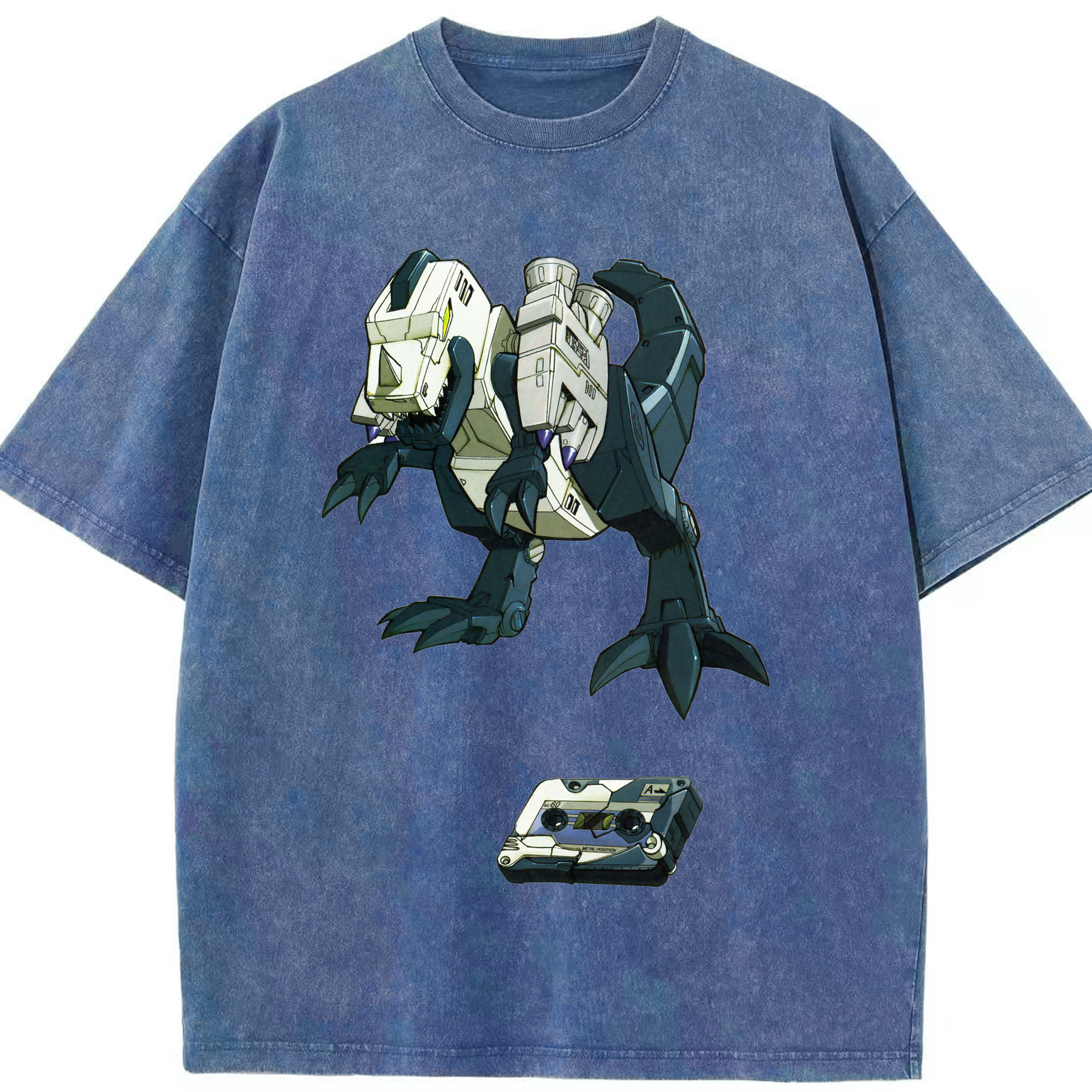 （画像用）  綿100% ヴィンテージ風 半袖Tシャツ（フロントプリント）