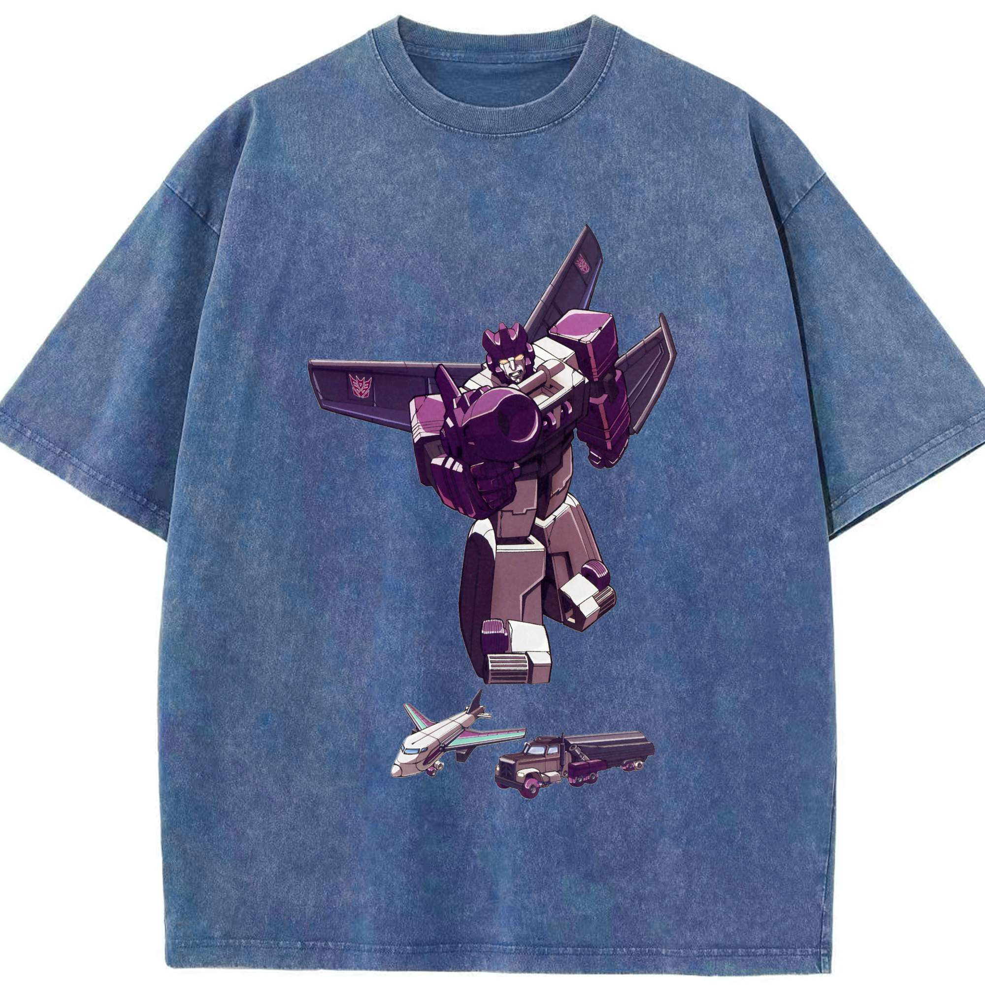 （画像用）  綿100% ヴィンテージ風 半袖Tシャツ（フロントプリント）