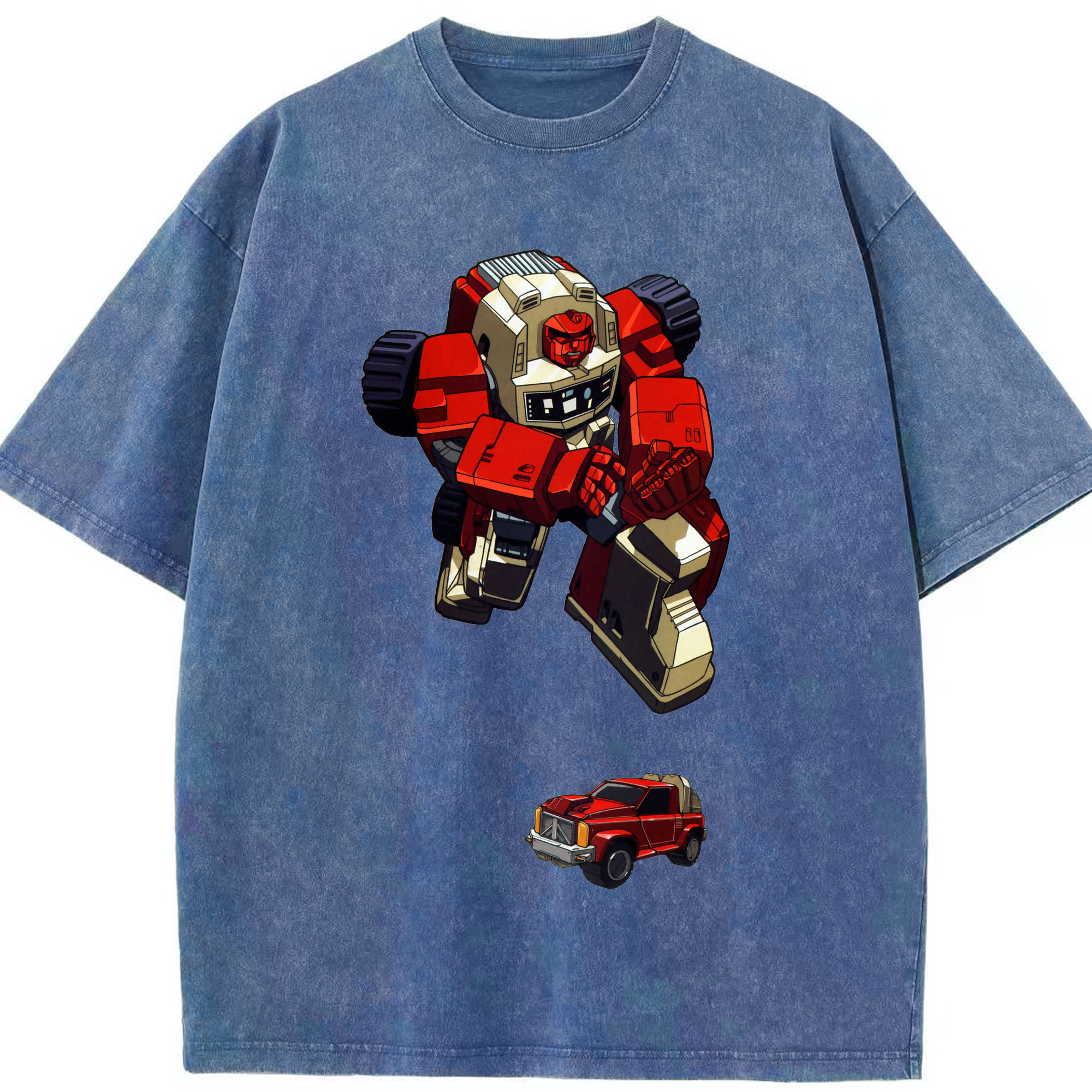 （画像用）  綿100% ヴィンテージ風 半袖Tシャツ（フロントプリント）