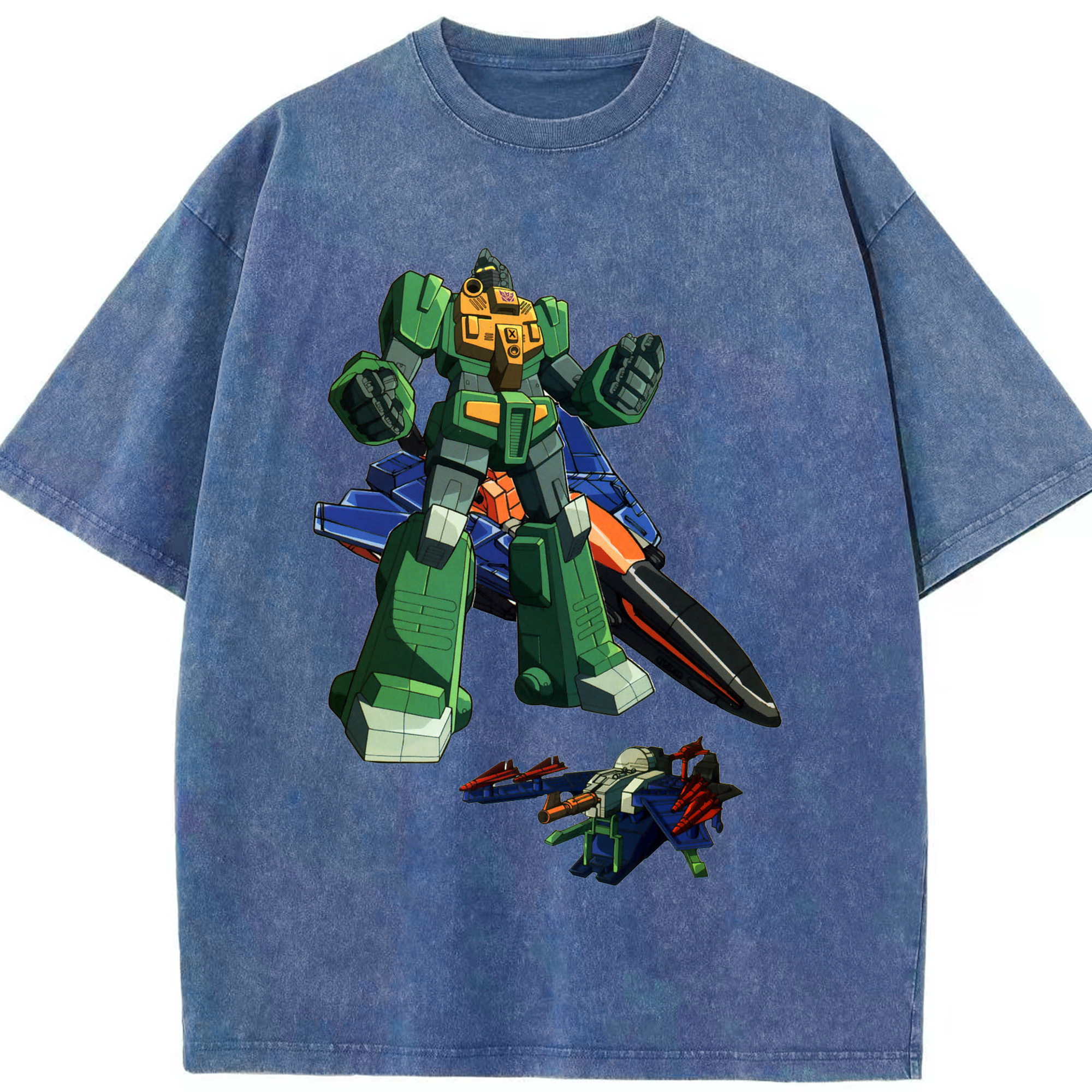 （画像用）  綿100% ヴィンテージ風 半袖Tシャツ（フロントプリント）