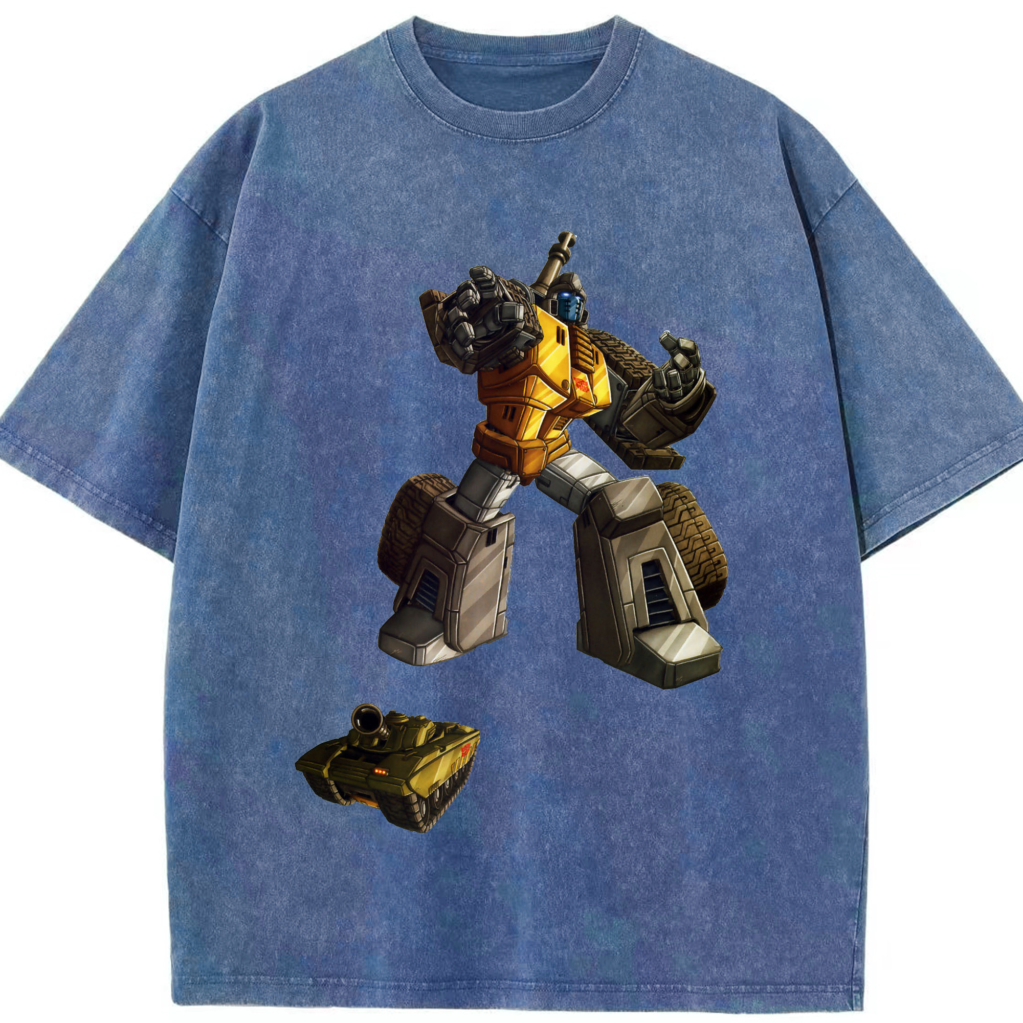 （画像用）  綿100% ヴィンテージ風 半袖Tシャツ（フロントプリント）