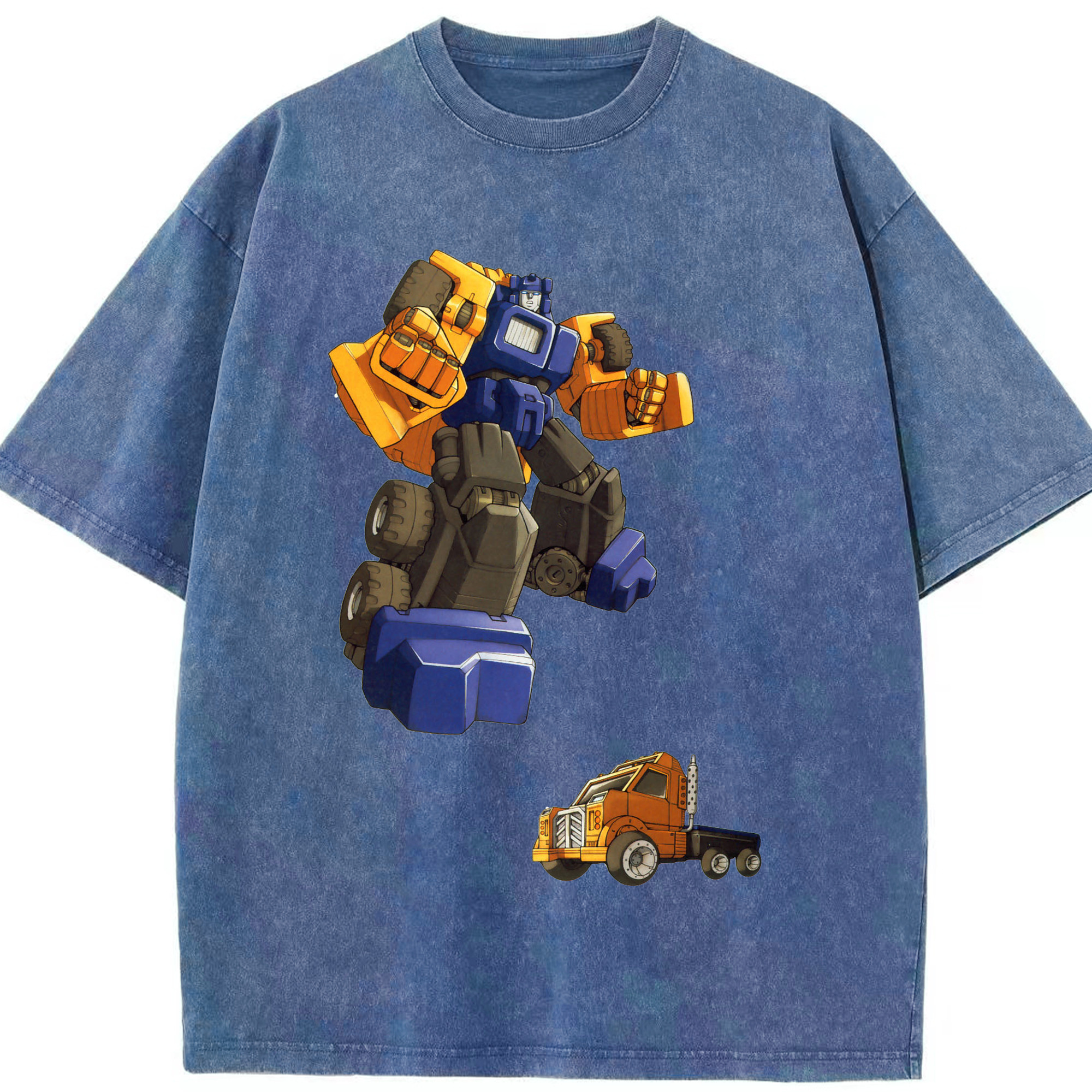 （画像用）  綿100% ヴィンテージ風 半袖Tシャツ（フロントプリント）