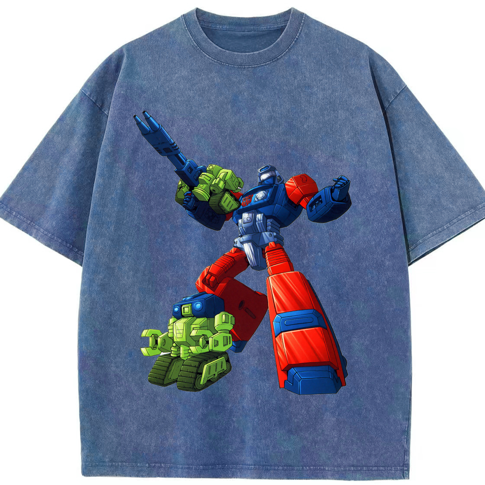 （画像用）  綿100% ヴィンテージ風 半袖Tシャツ（フロントプリント）