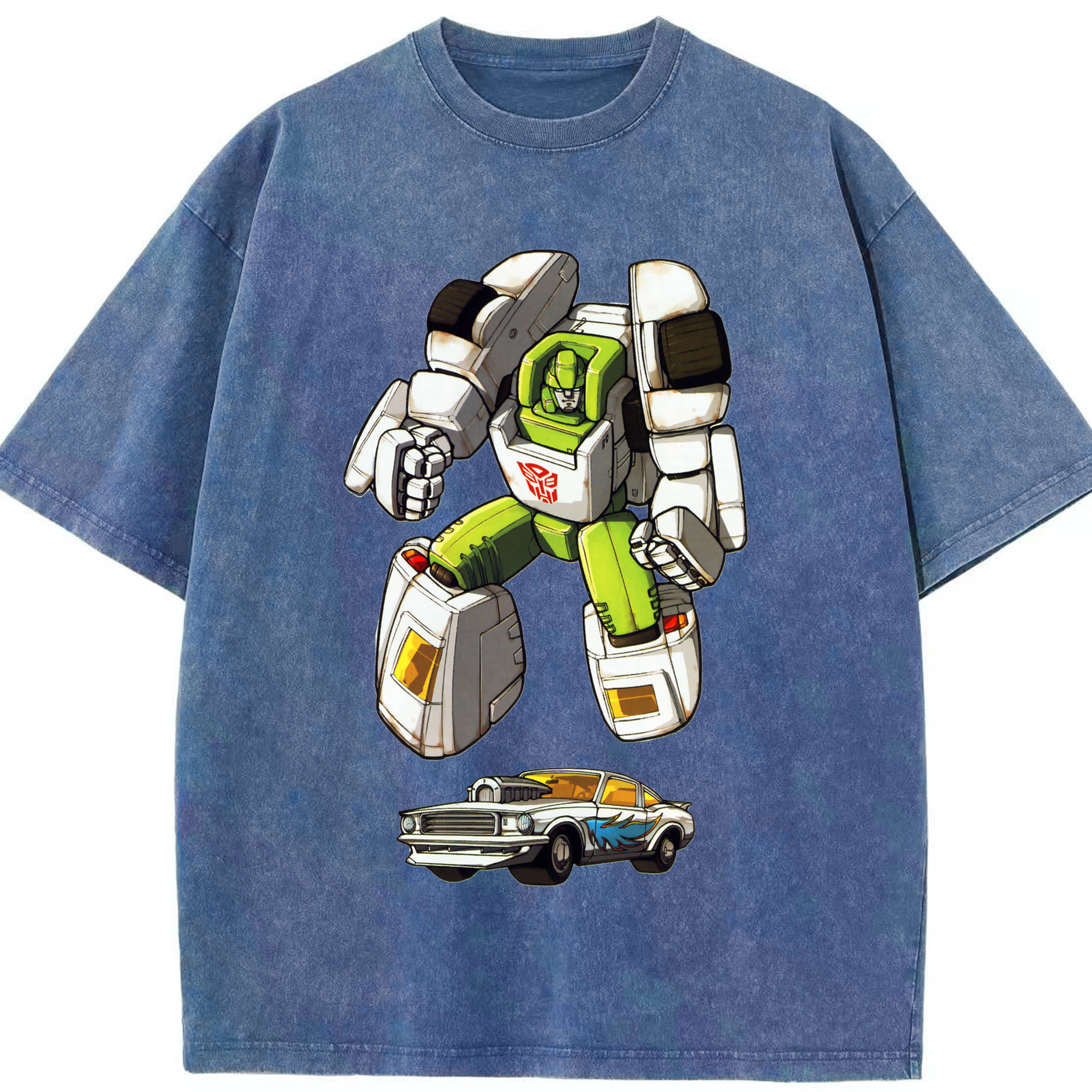（画像用）  綿100% ヴィンテージ風 半袖Tシャツ（フロントプリント）