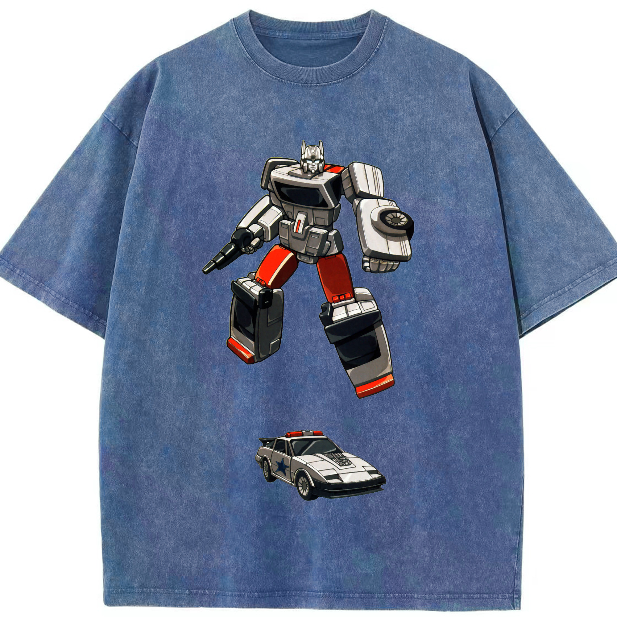 （画像用）  綿100% ヴィンテージ風 半袖Tシャツ（フロントプリント）