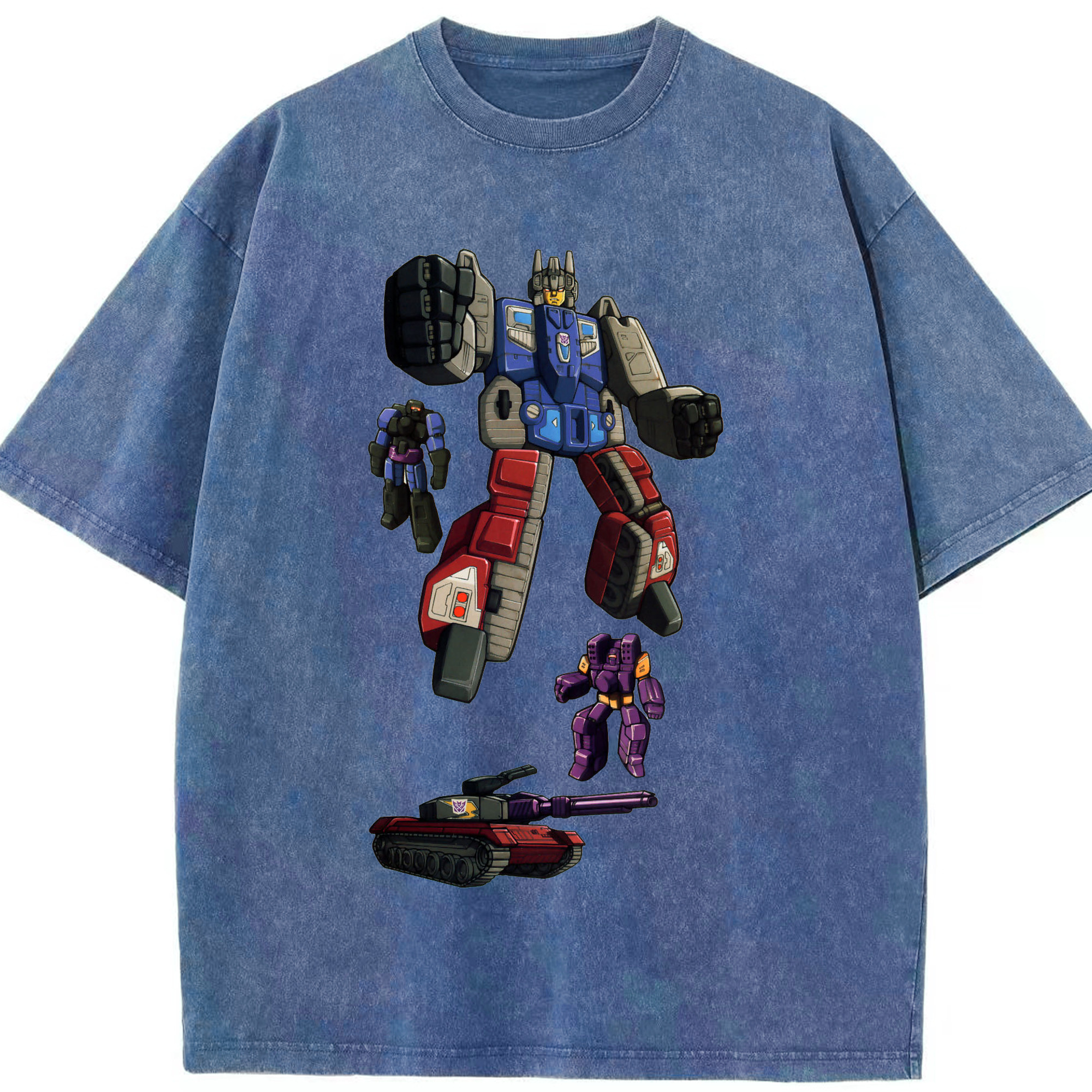 （画像用）  綿100% ヴィンテージ風 半袖Tシャツ（フロントプリント）