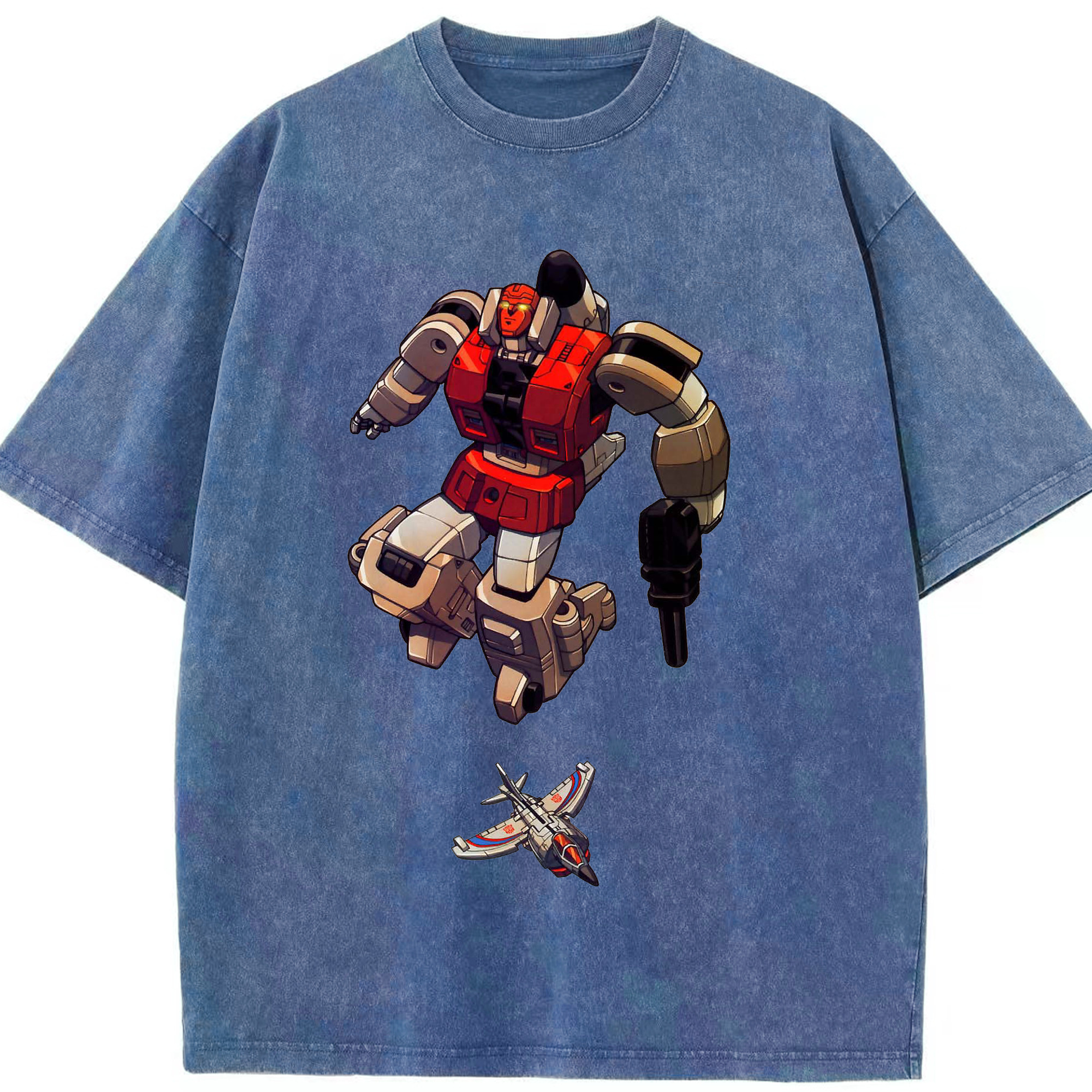 （画像用）  綿100% ヴィンテージ風 半袖Tシャツ（フロントプリント）