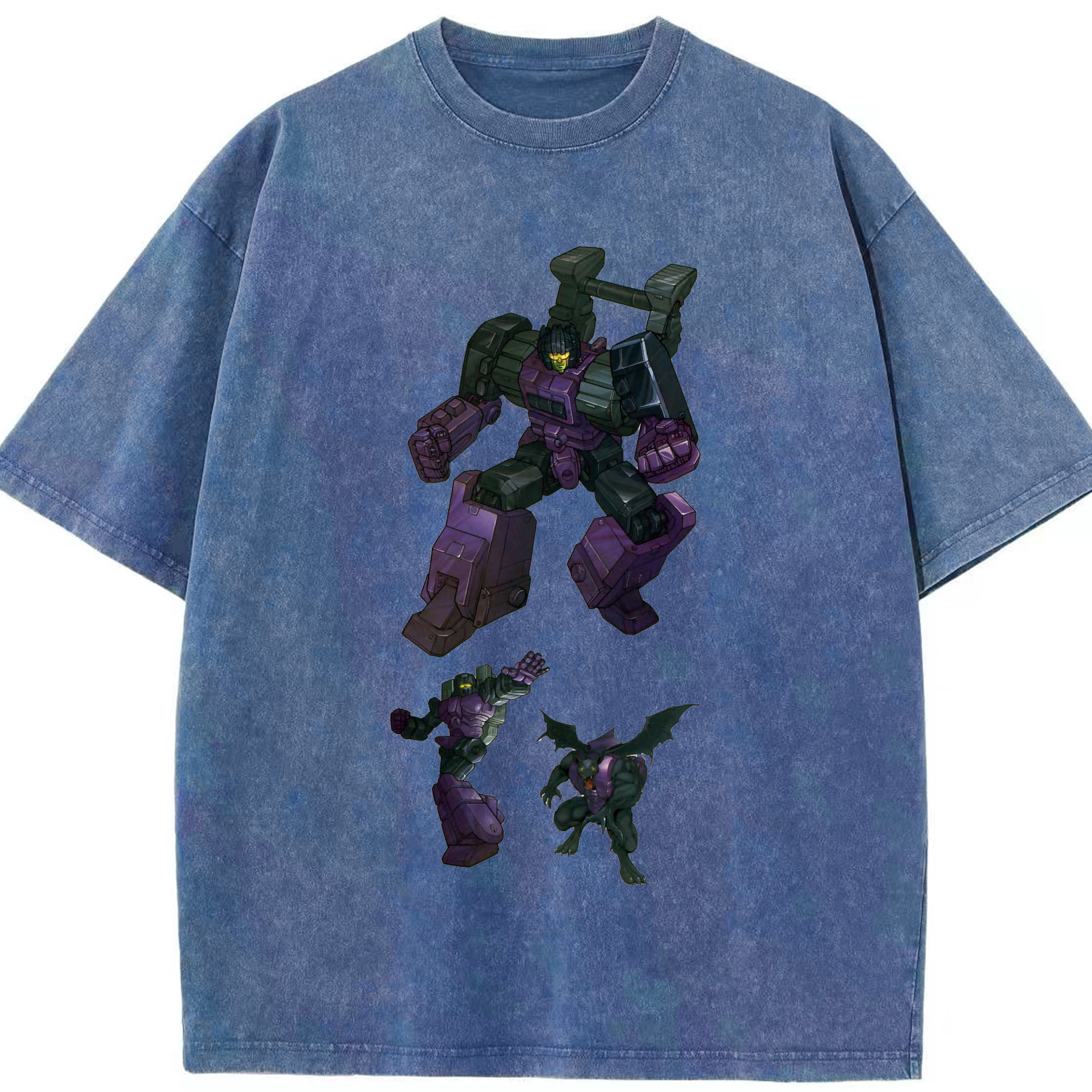 （画像用）  綿100% ヴィンテージ風 半袖Tシャツ（フロントプリント）