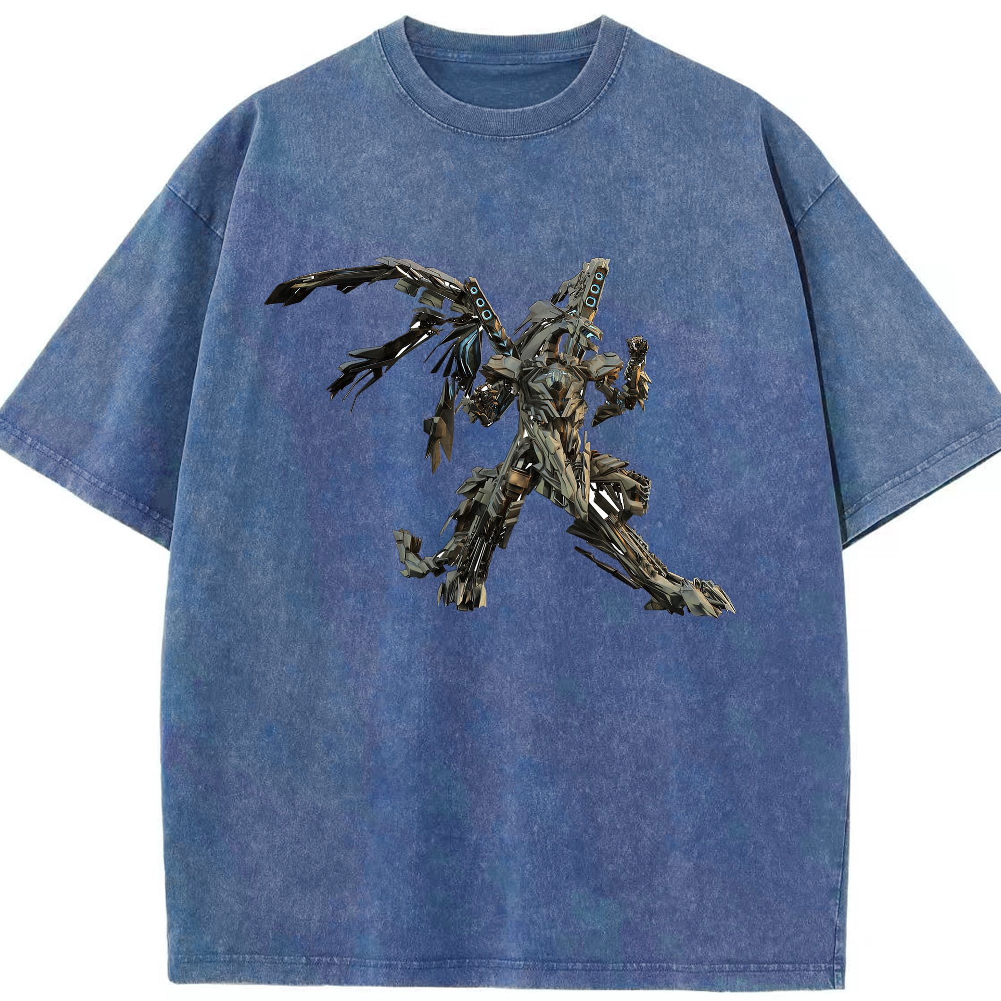 （画像用）  綿100% ヴィンテージ風 半袖Tシャツ（フロントプリント）
