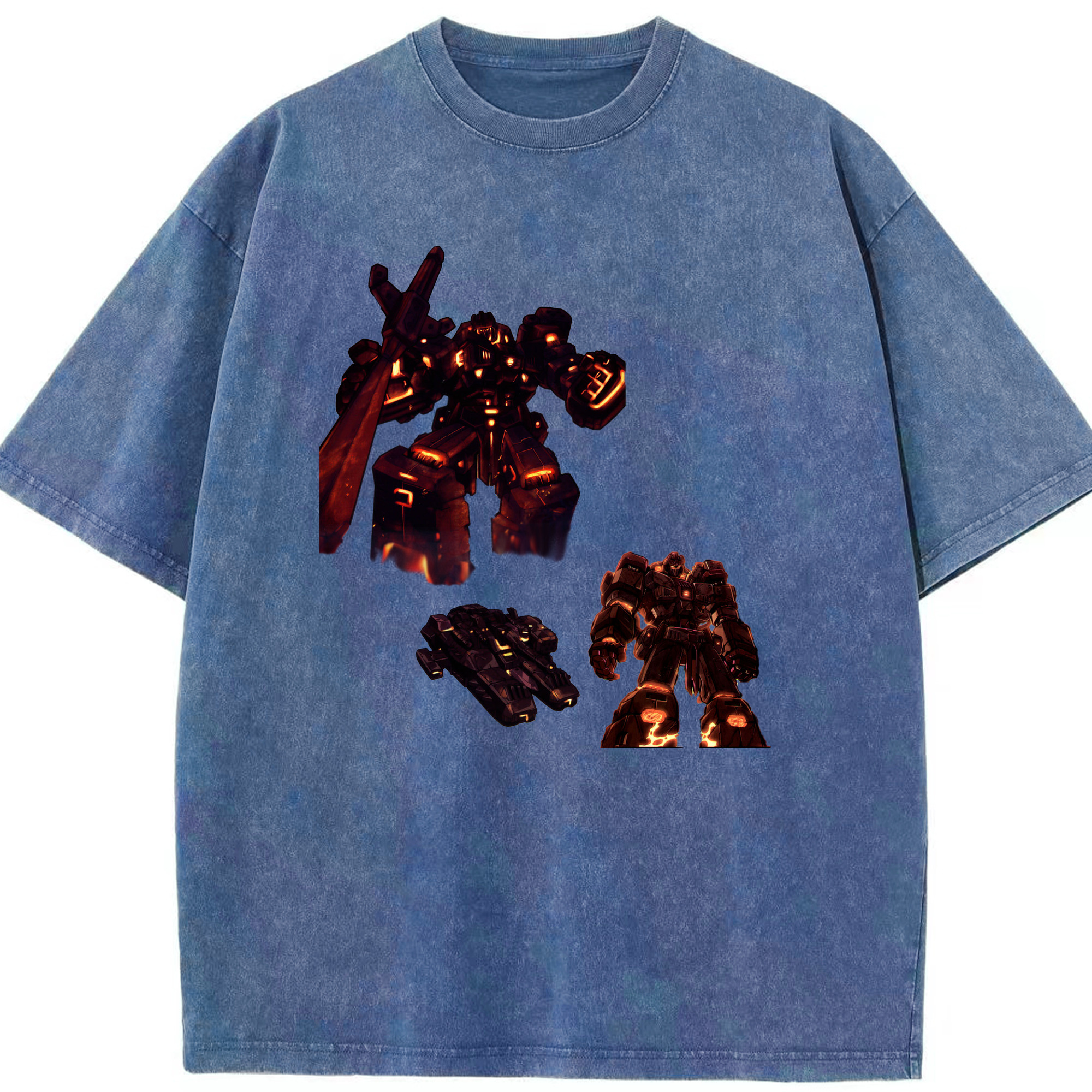 （画像用）  綿100% ヴィンテージ風 半袖Tシャツ（フロントプリント）
