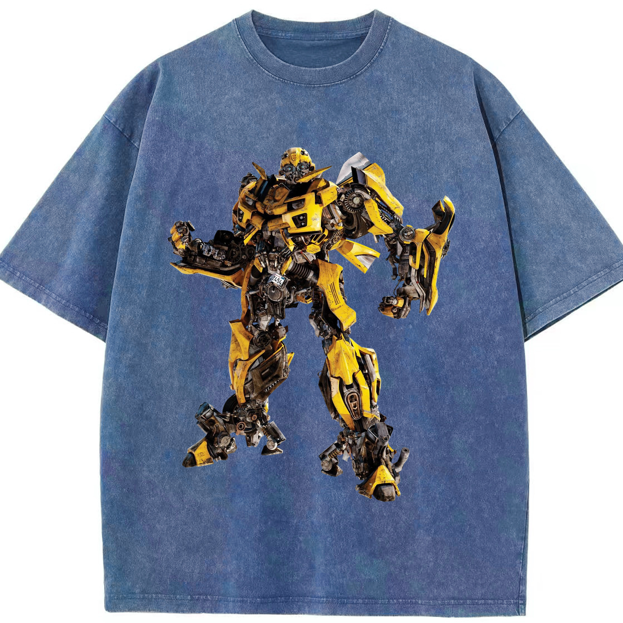 （画像用）  綿100% ヴィンテージ風 半袖Tシャツ（フロントプリント）