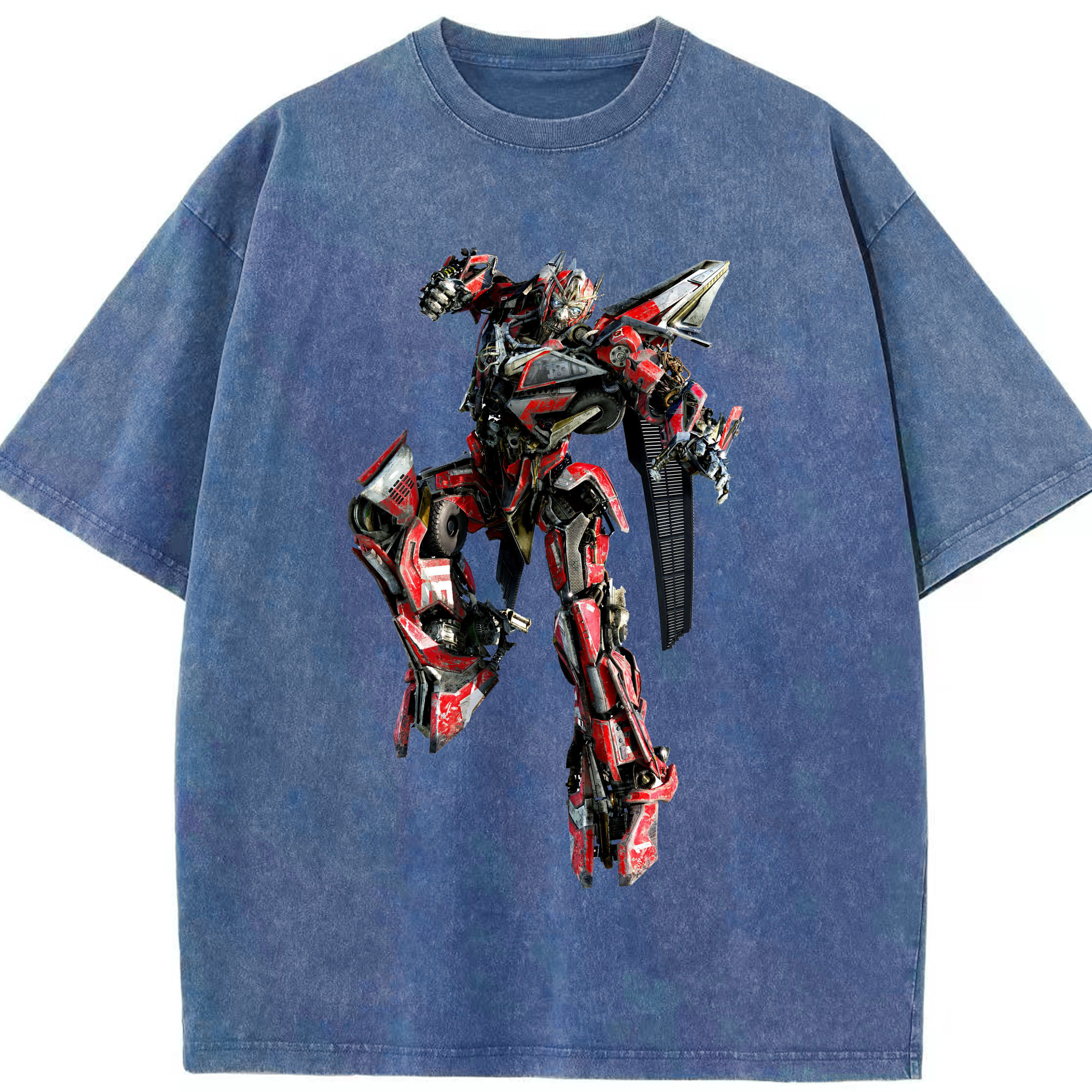 （画像用）  綿100% ヴィンテージ風 半袖Tシャツ（フロントプリント）