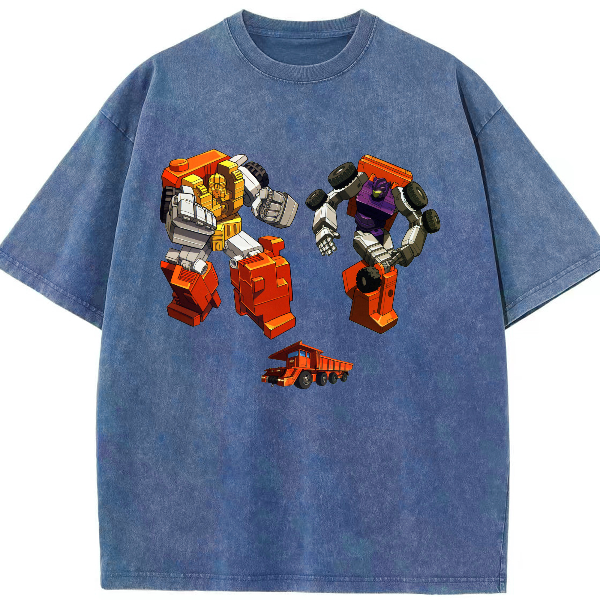（画像用）  綿100% ヴィンテージ風 半袖Tシャツ（フロントプリント）