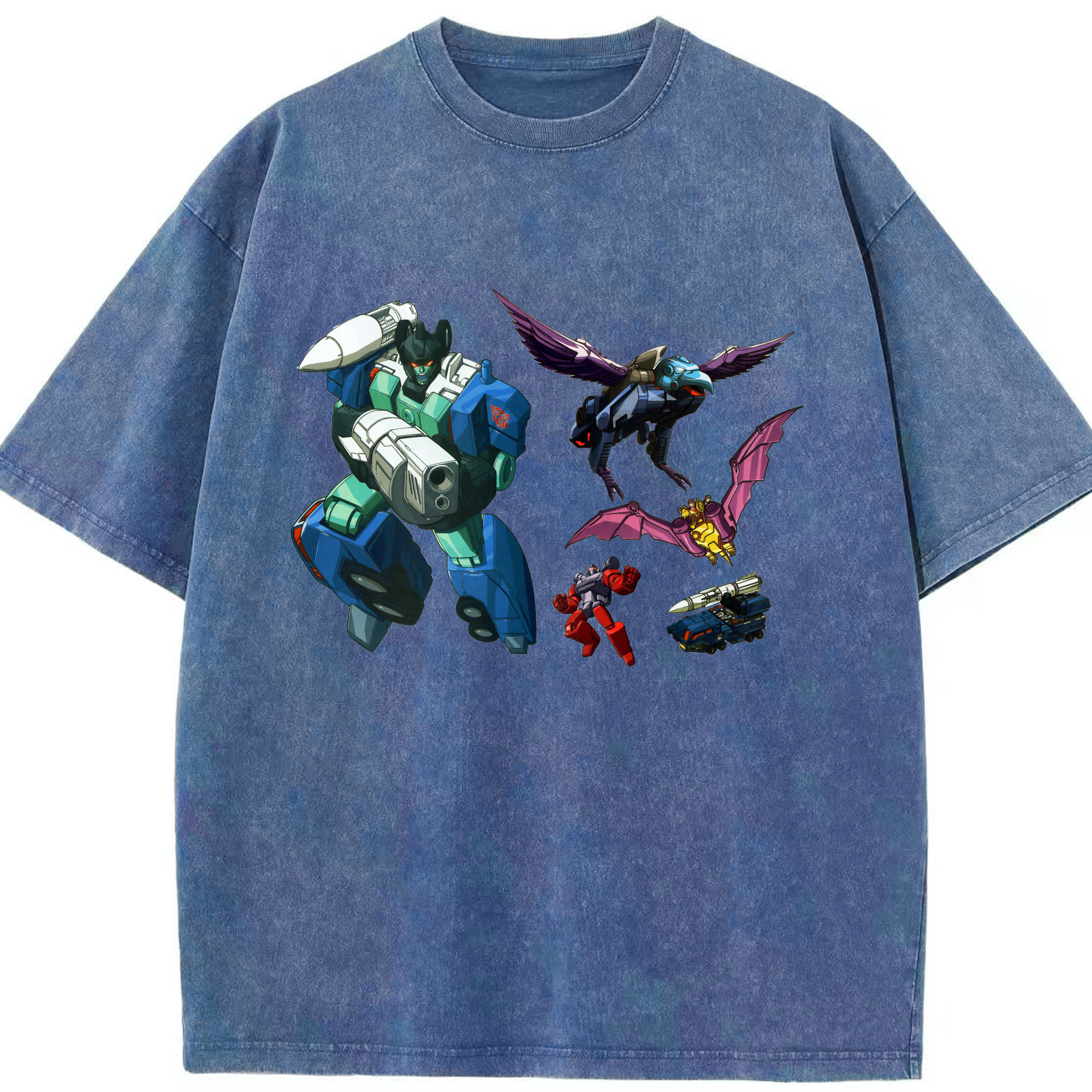 （画像用）  綿100% ヴィンテージ風 半袖Tシャツ（フロントプリント）