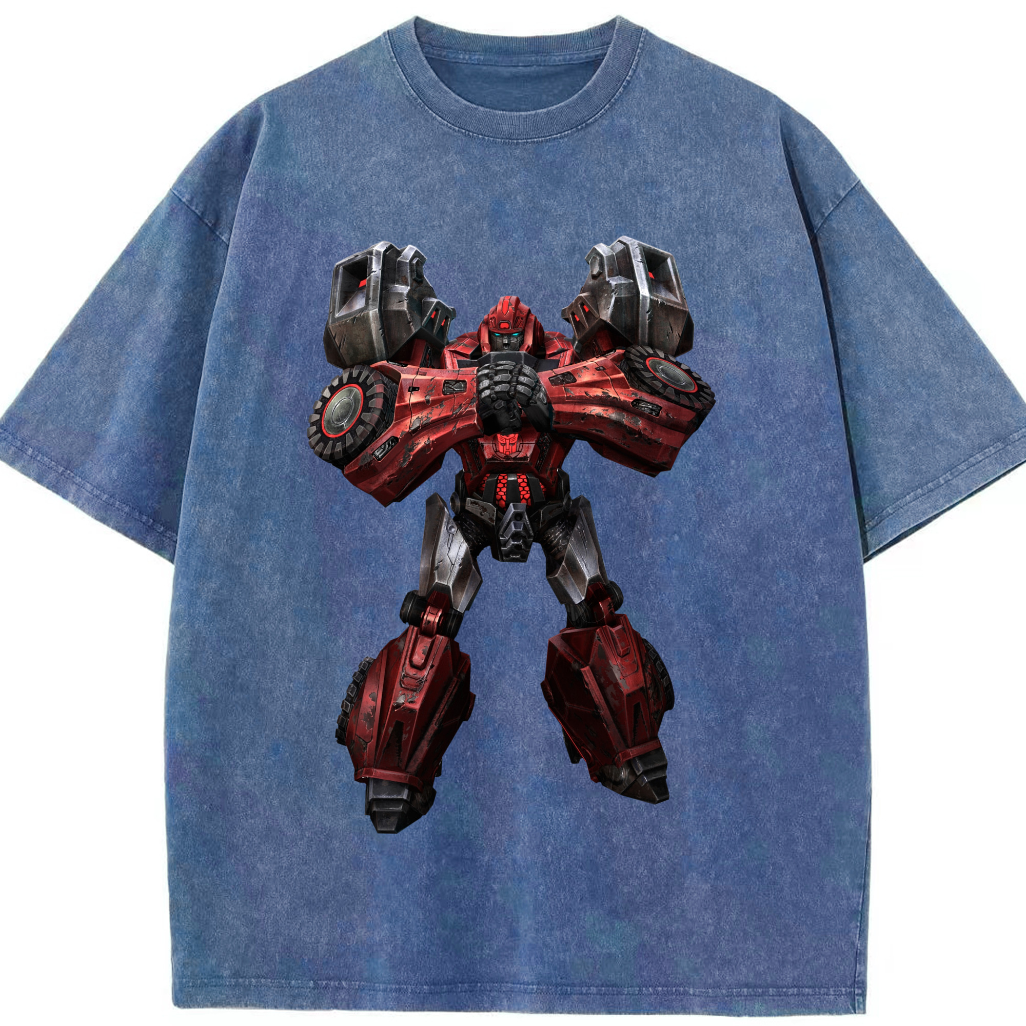 （画像用）  綿100% ヴィンテージ風 半袖Tシャツ（フロントプリント）