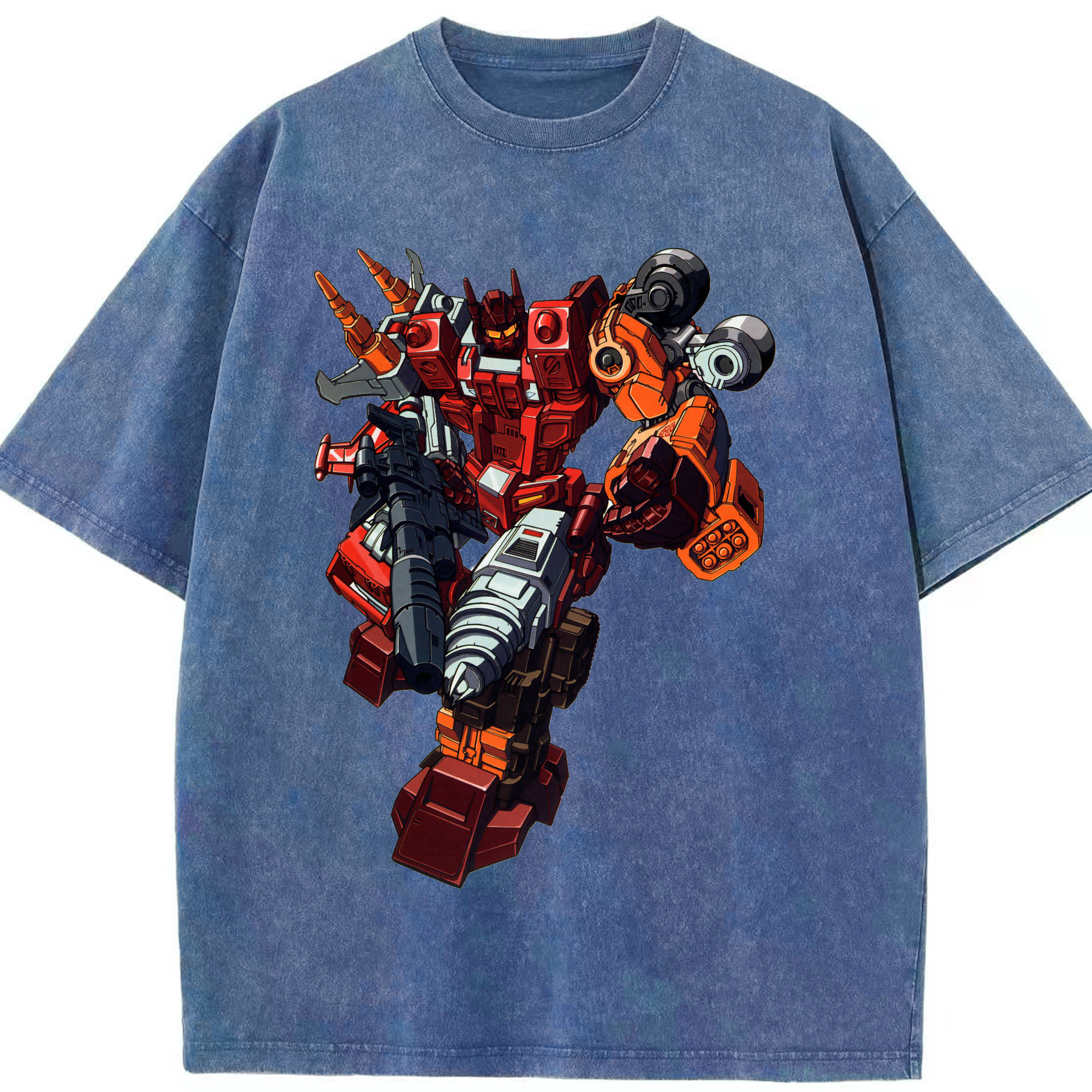 （画像用）  綿100% ヴィンテージ風 半袖Tシャツ（フロントプリント）