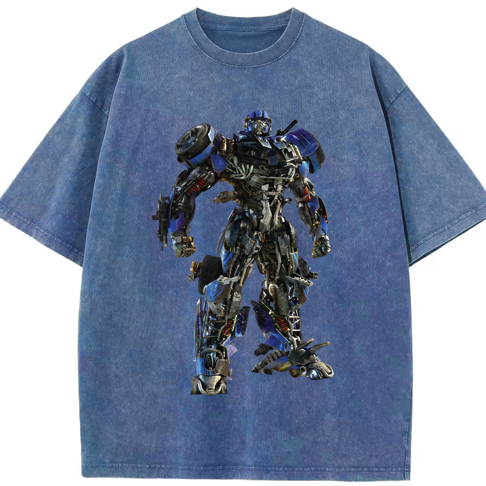 （画像用）  綿100% ヴィンテージ風 半袖Tシャツ（フロントプリント）