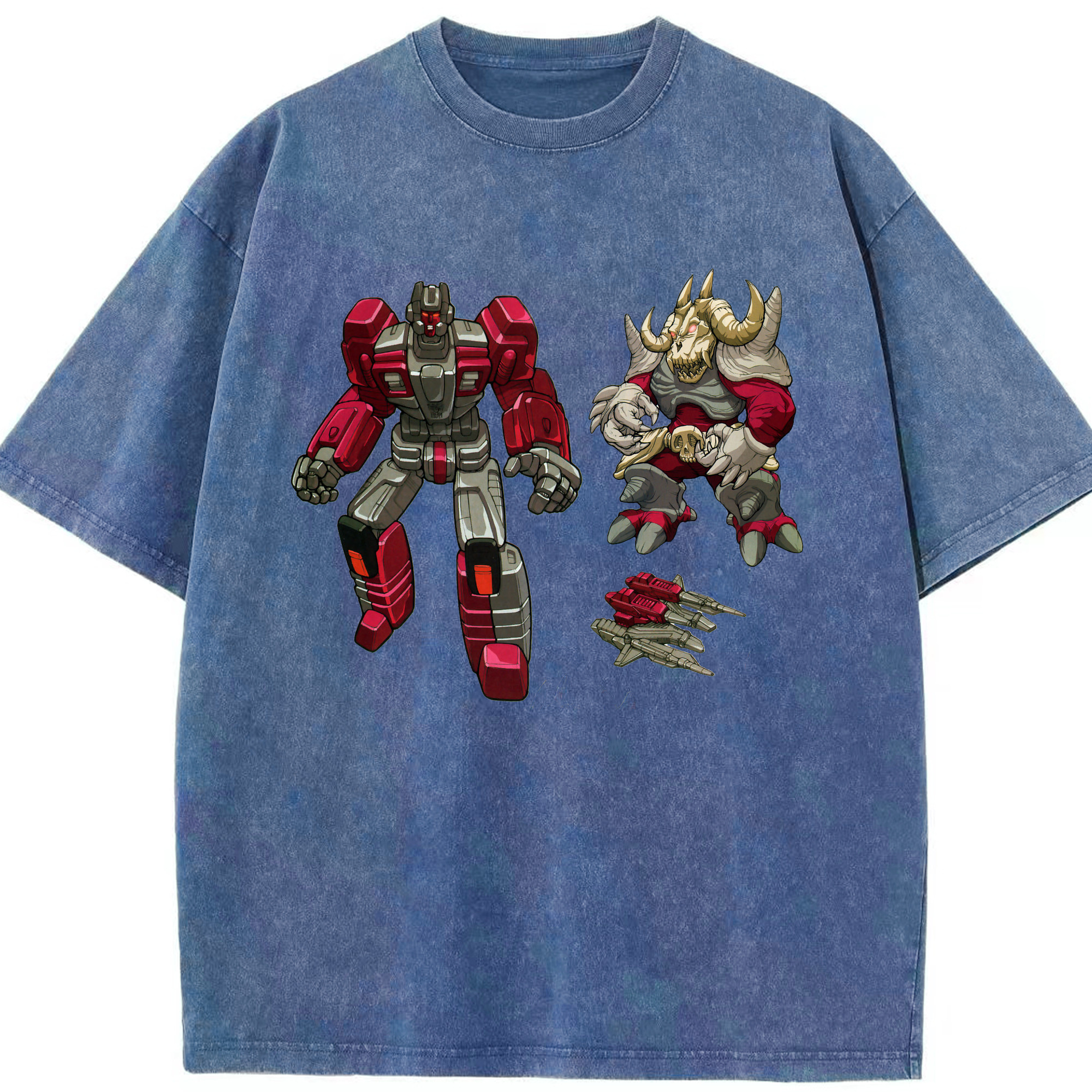 （画像用）  綿100% ヴィンテージ風 半袖Tシャツ（フロントプリント）