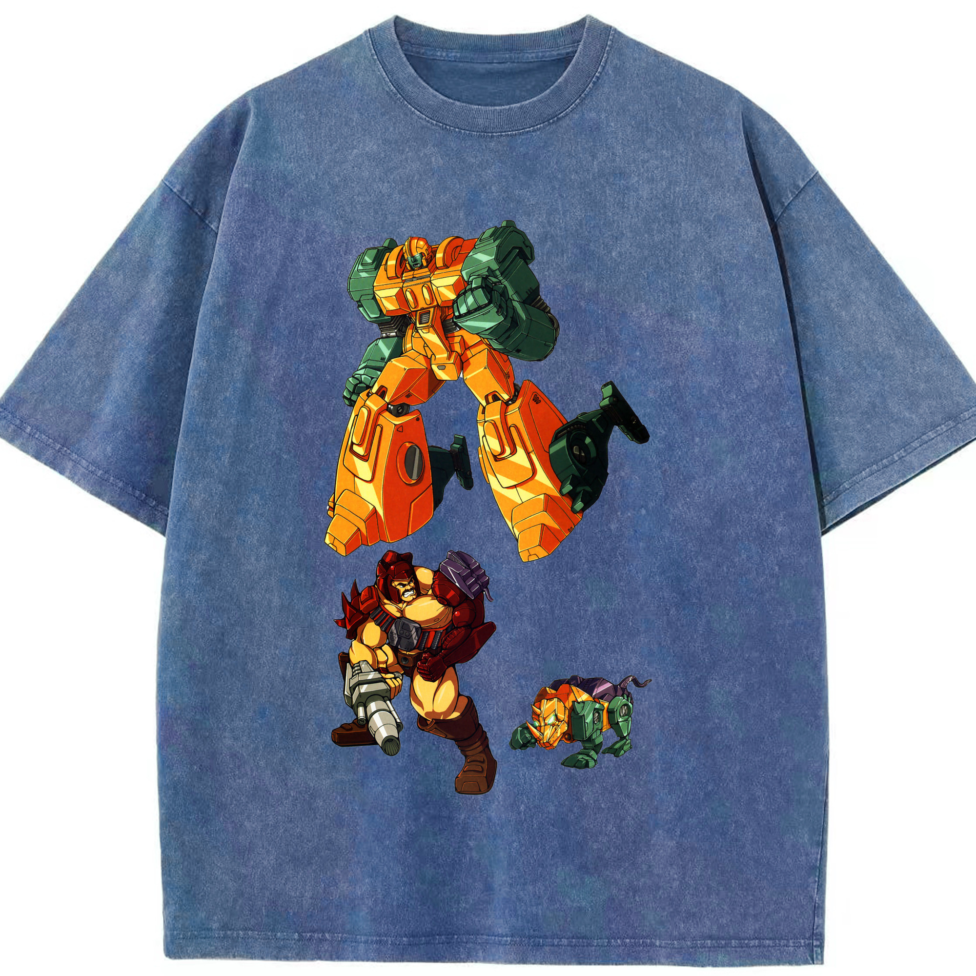 （画像用）  綿100% ヴィンテージ風 半袖Tシャツ（フロントプリント）